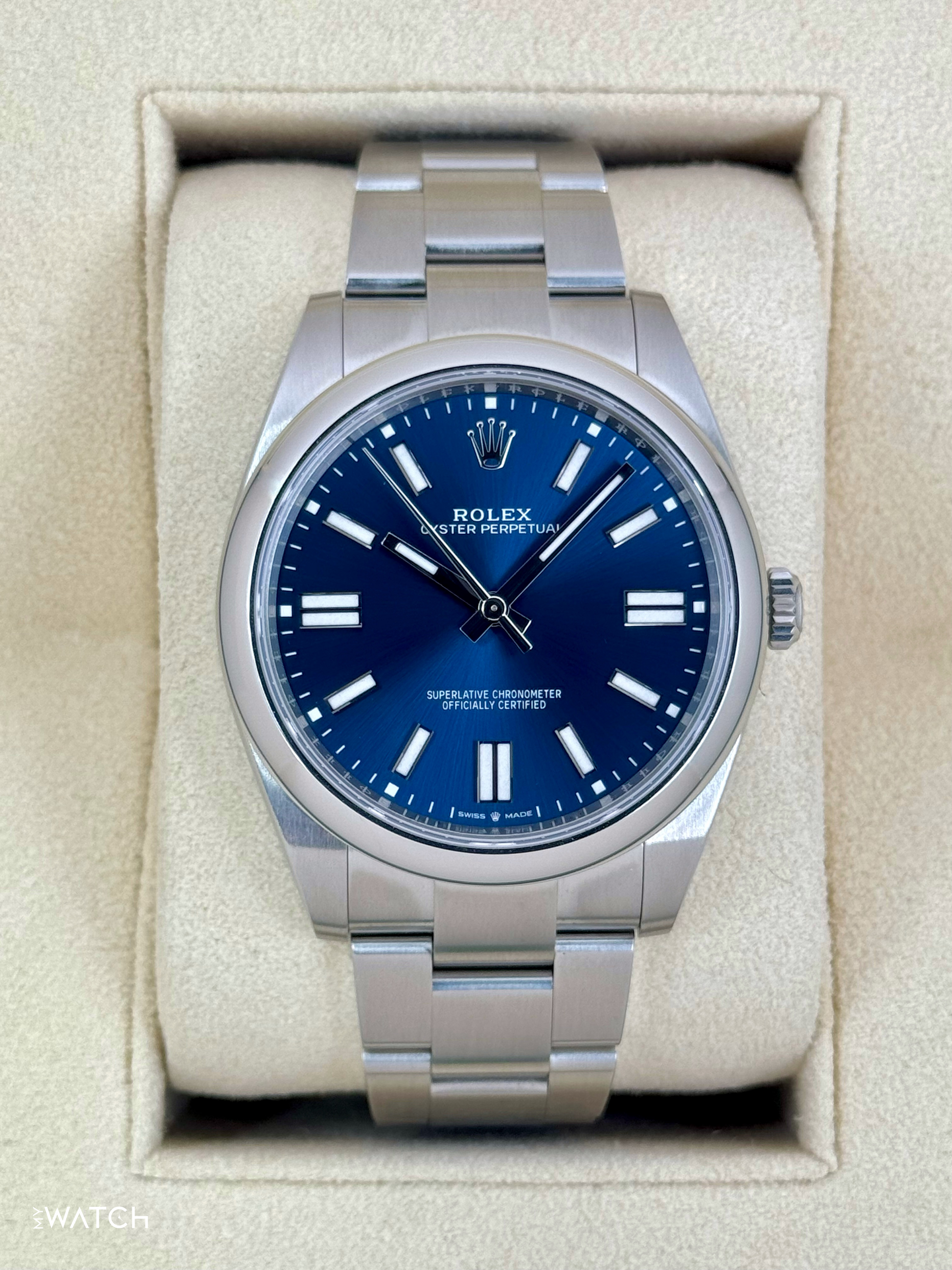 2025 Rolex Oyster Perpetual 41mm 124300 Blue Dial - MyWatchLLC