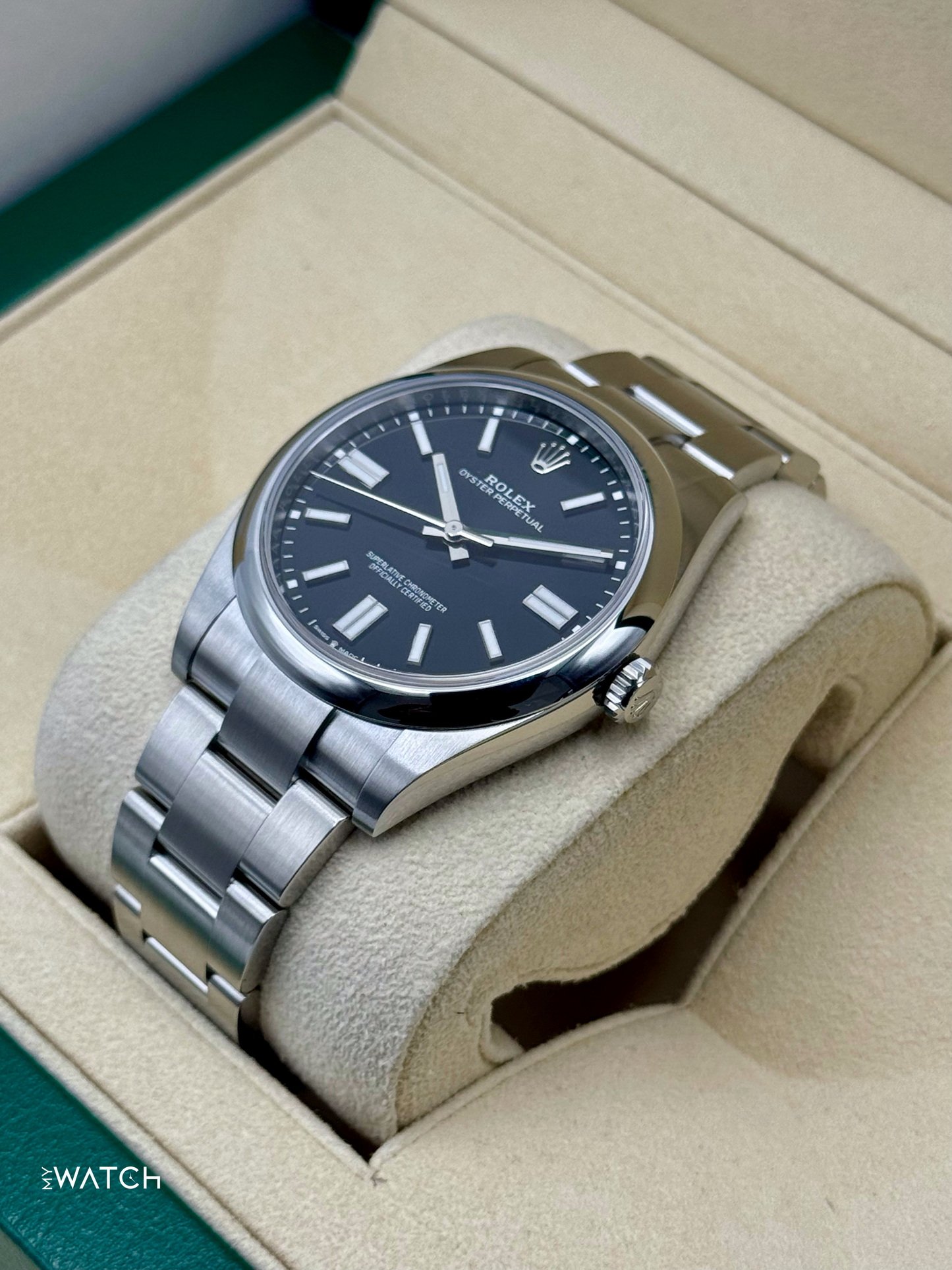 NEW 2025 Rolex Oyster Perpetual 41mm 124300 Black Dial - MyWatchLLC