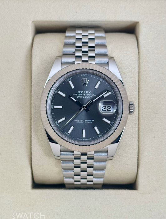 NEW 2025 Rolex Datejust 41mm 126334 Stainless Steel Jubilee Rhodium Dial - MyWatchLLC