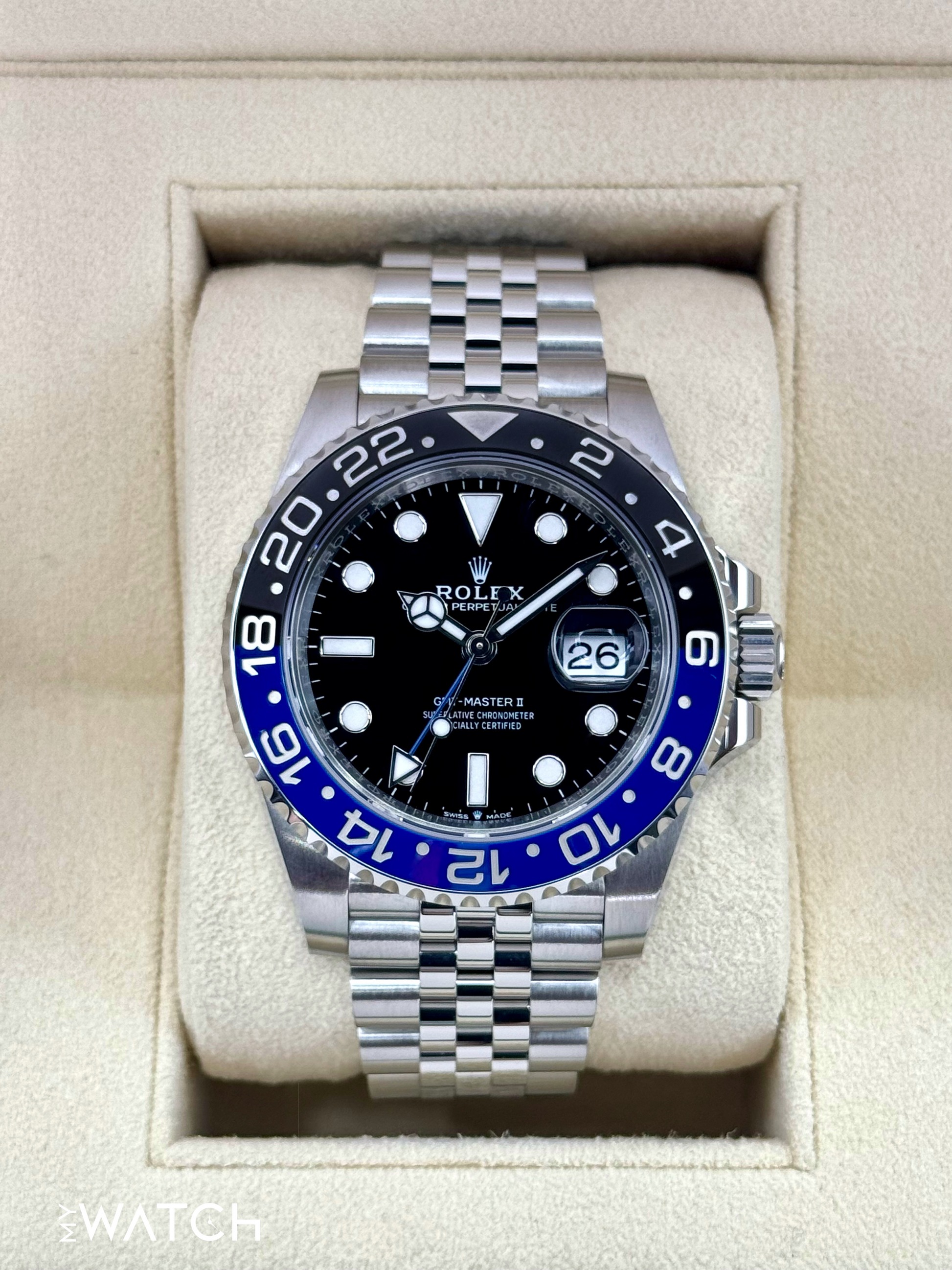 2023 Rolex GMT-Master II "Batgirl" 40mm 126710BLNR Jubilee - MyWatchLLC