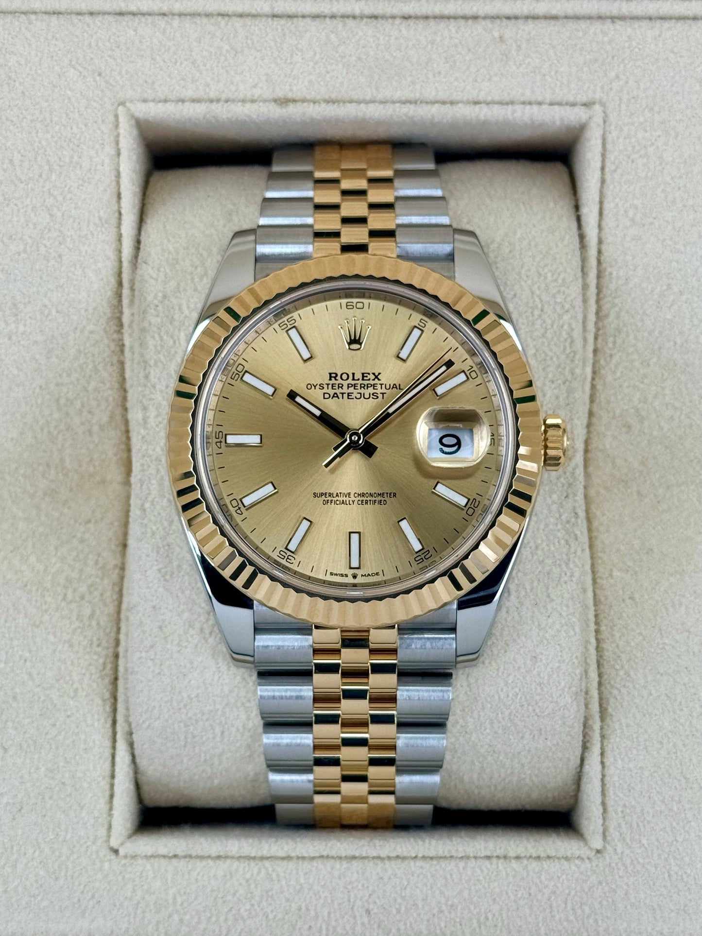 2022 Rolex Datejust 41mm 126333 Two-Tone Jubilee Champagne Dial - MyWatchLLC
