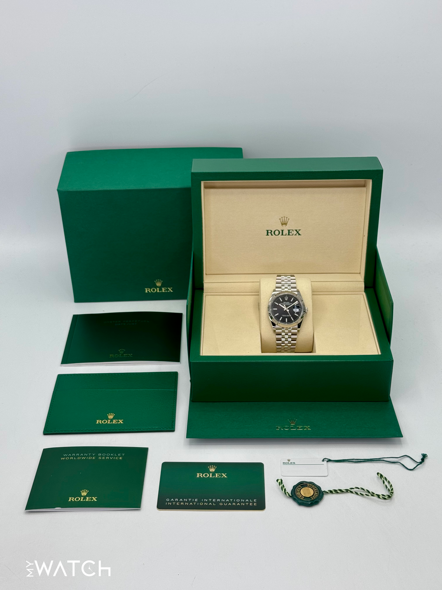 NEW 2025 Rolex Datejust 36mm 126234 Stainless Steel Jubilee Black Dial - MyWatchLLC