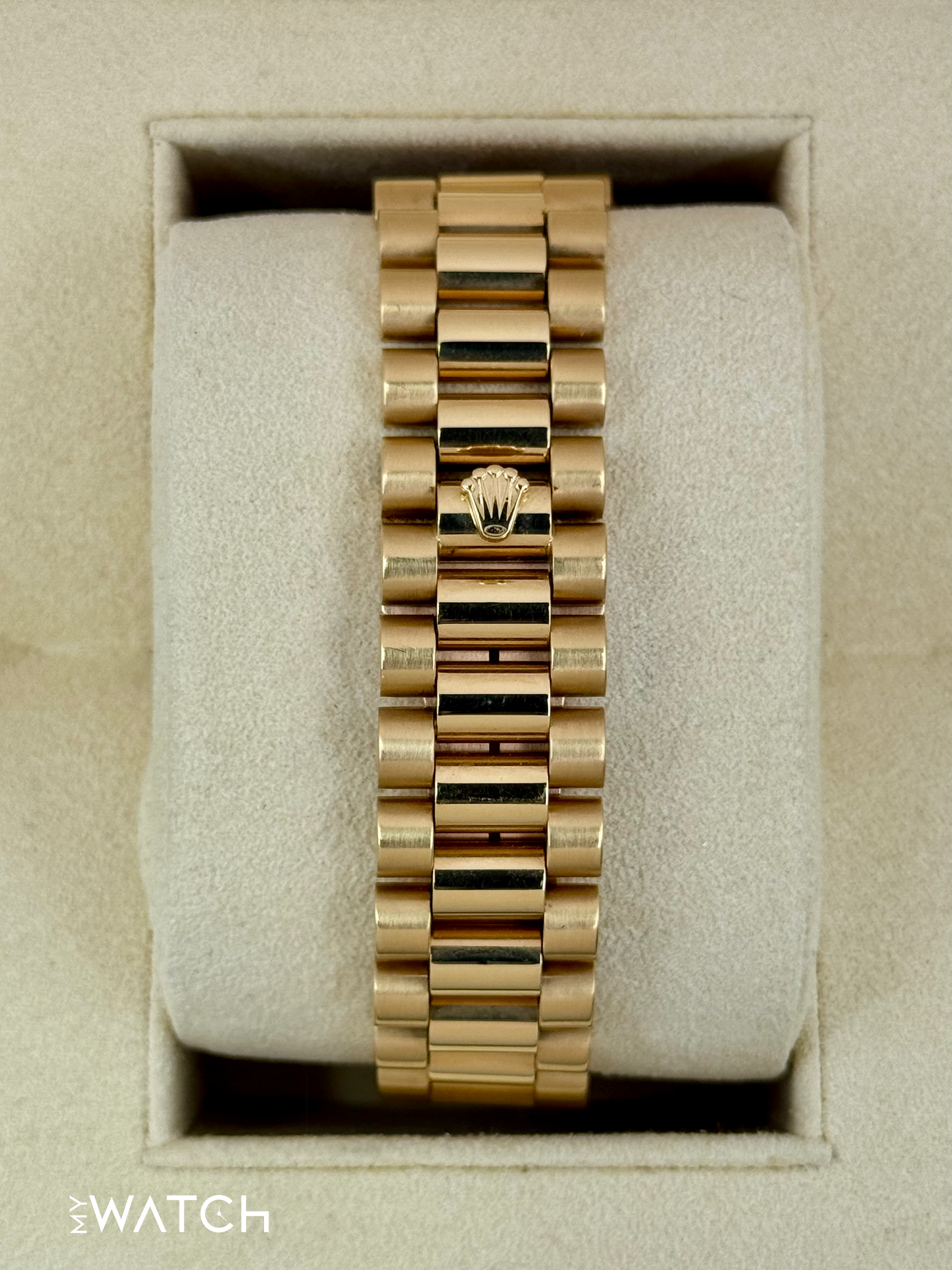 1989 Rolex Day-Date 36mm 18238 Presidential Champagne Wave Dial - MyWatchLLC