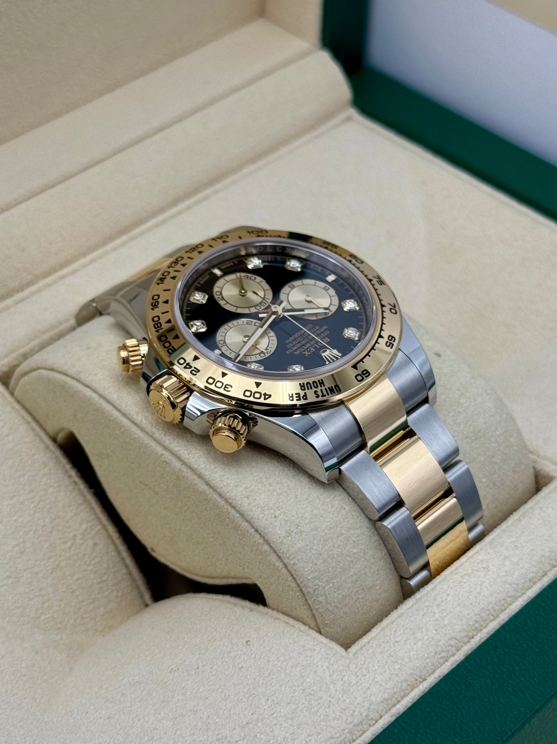 NEW 2025 Rolex Daytona 40mm 126503 Two-Tone Black Diamond Dial - MyWatchLLC