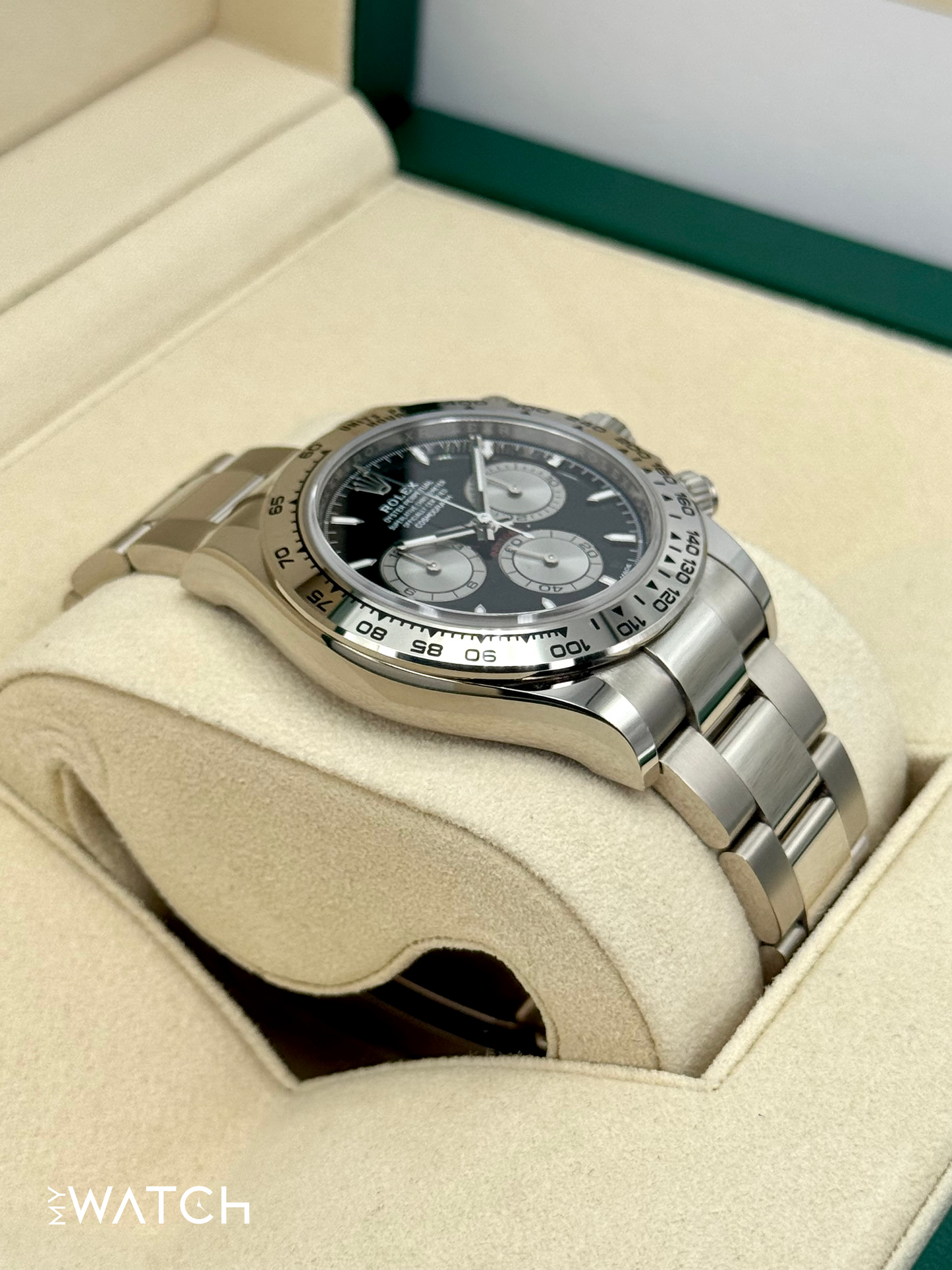 2023 Rolex Daytona 40mm 126509 White Gold Black Dial - MyWatchLLC