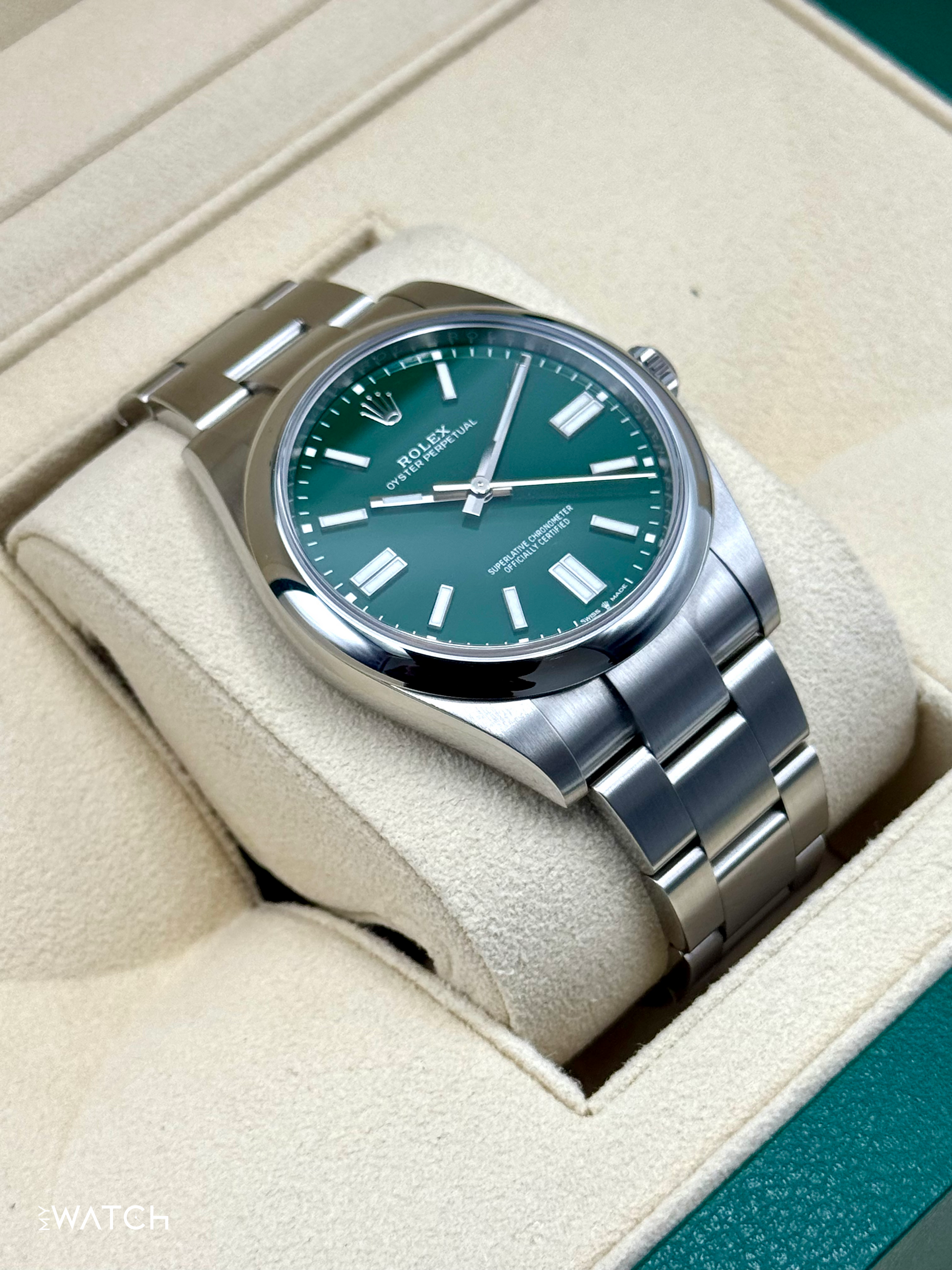 2023 Rolex Oyster Perpetual 41mm 124300 Green Dial - MyWatchLLC