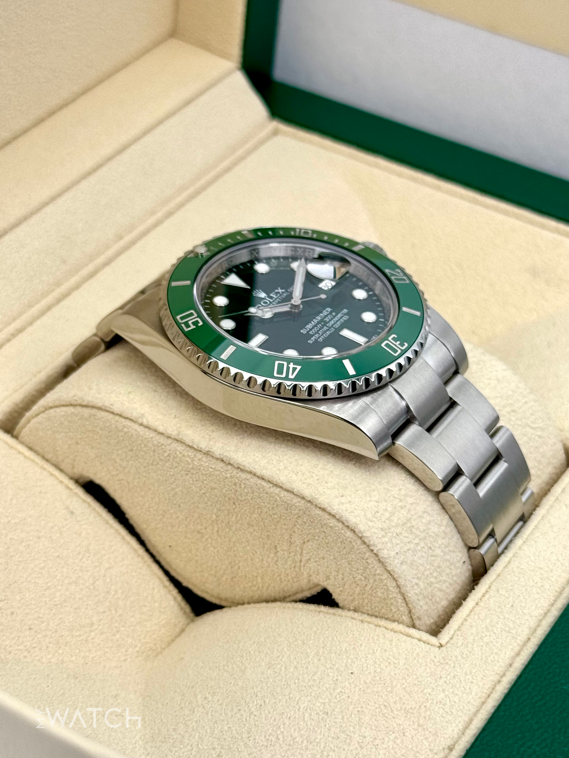 2015 Rolex Submariner “Hulkâ€?40mm 116610LV Green Dial - MyWatchLLC