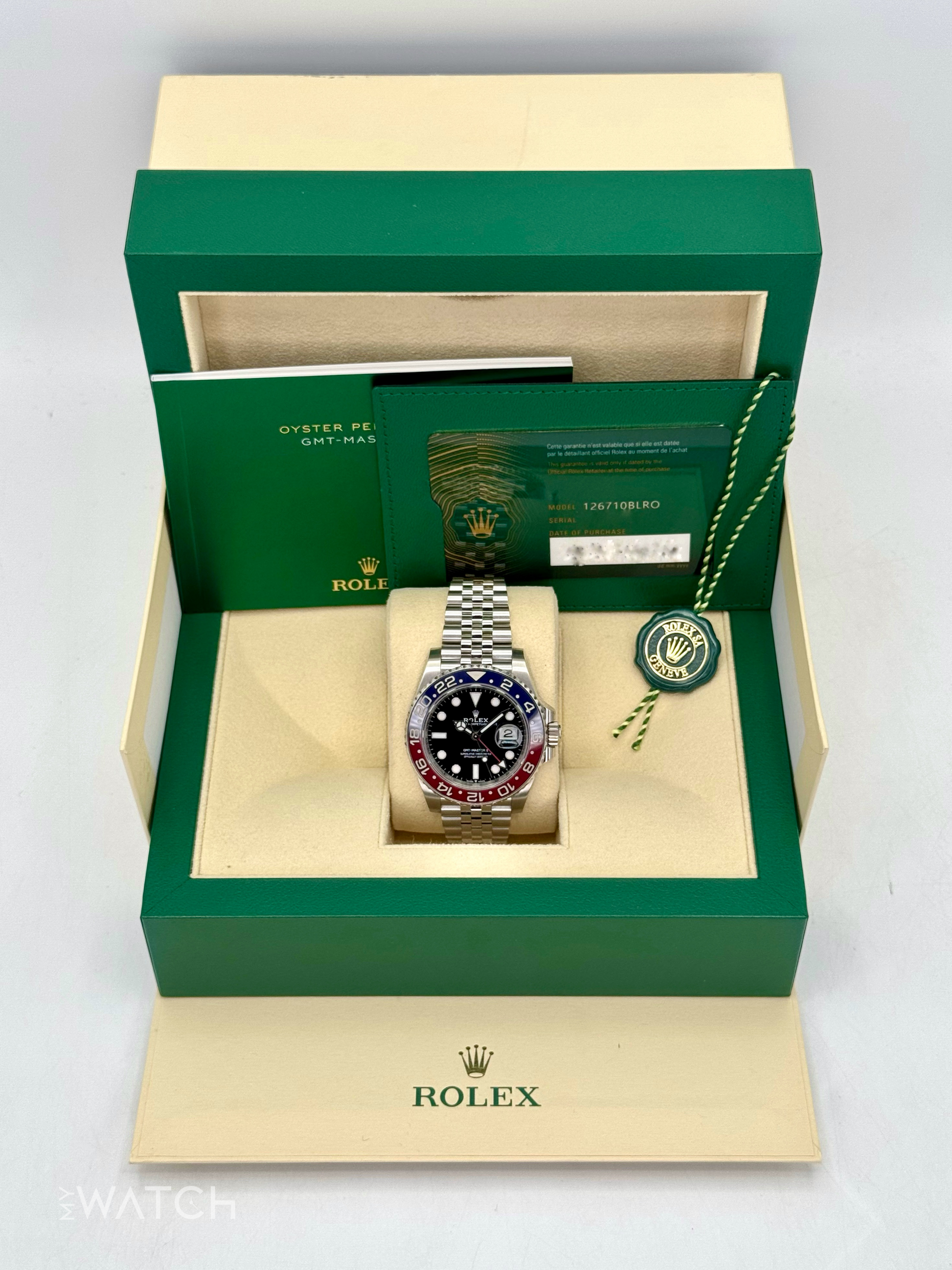 2024 Rolex GMT-Master II "Pepsi" 40mm 126710BLRO Jubilee - MyWatchLLC