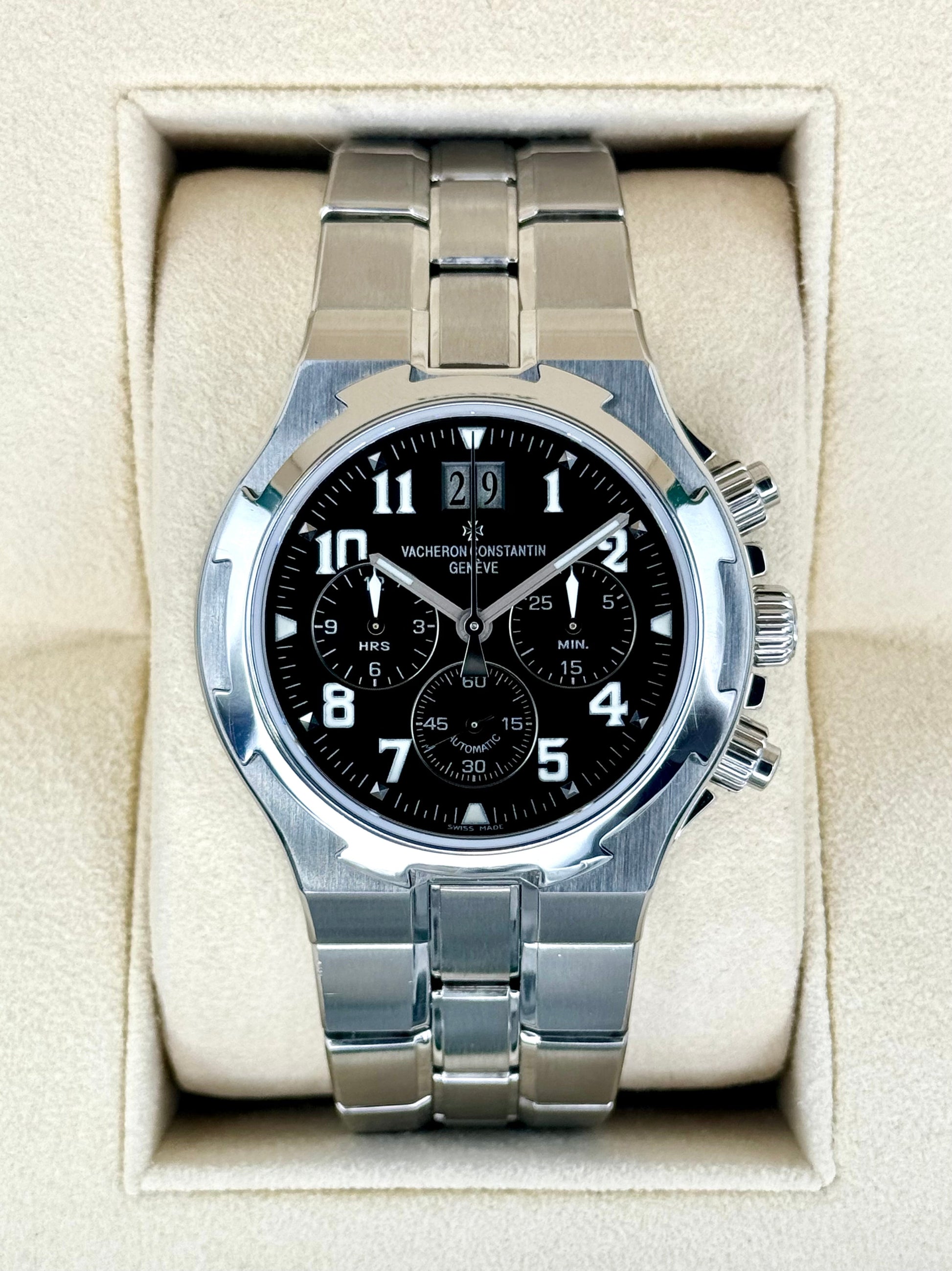 Vacheron Constantin Overseas Chrono 40mm 49140/423A-8886 Black Dial - MyWatchLLC