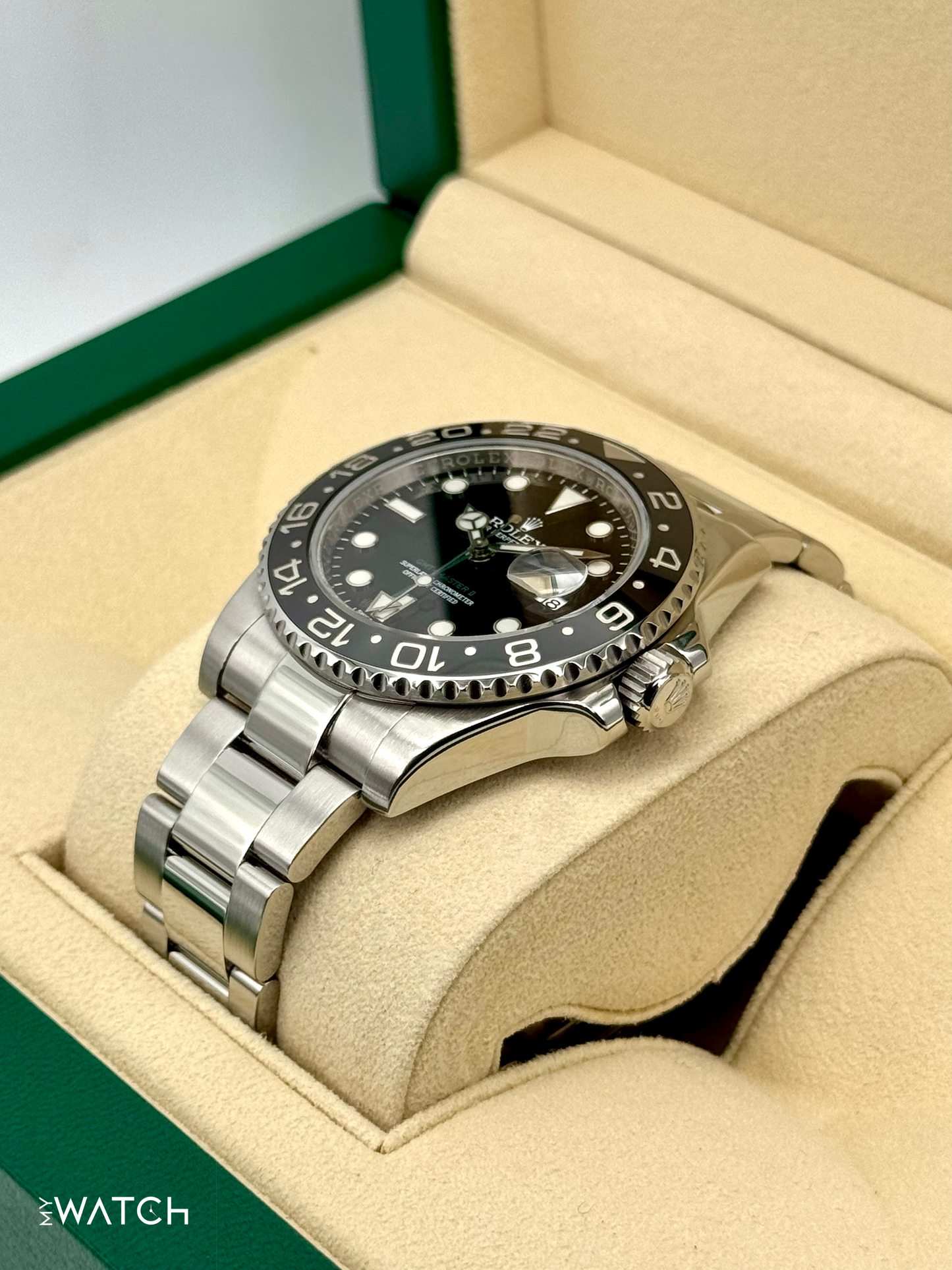 2016 Rolex GMT-Master II 40mm 116710LN Stainless Steel Black Dial - MyWatchLLC