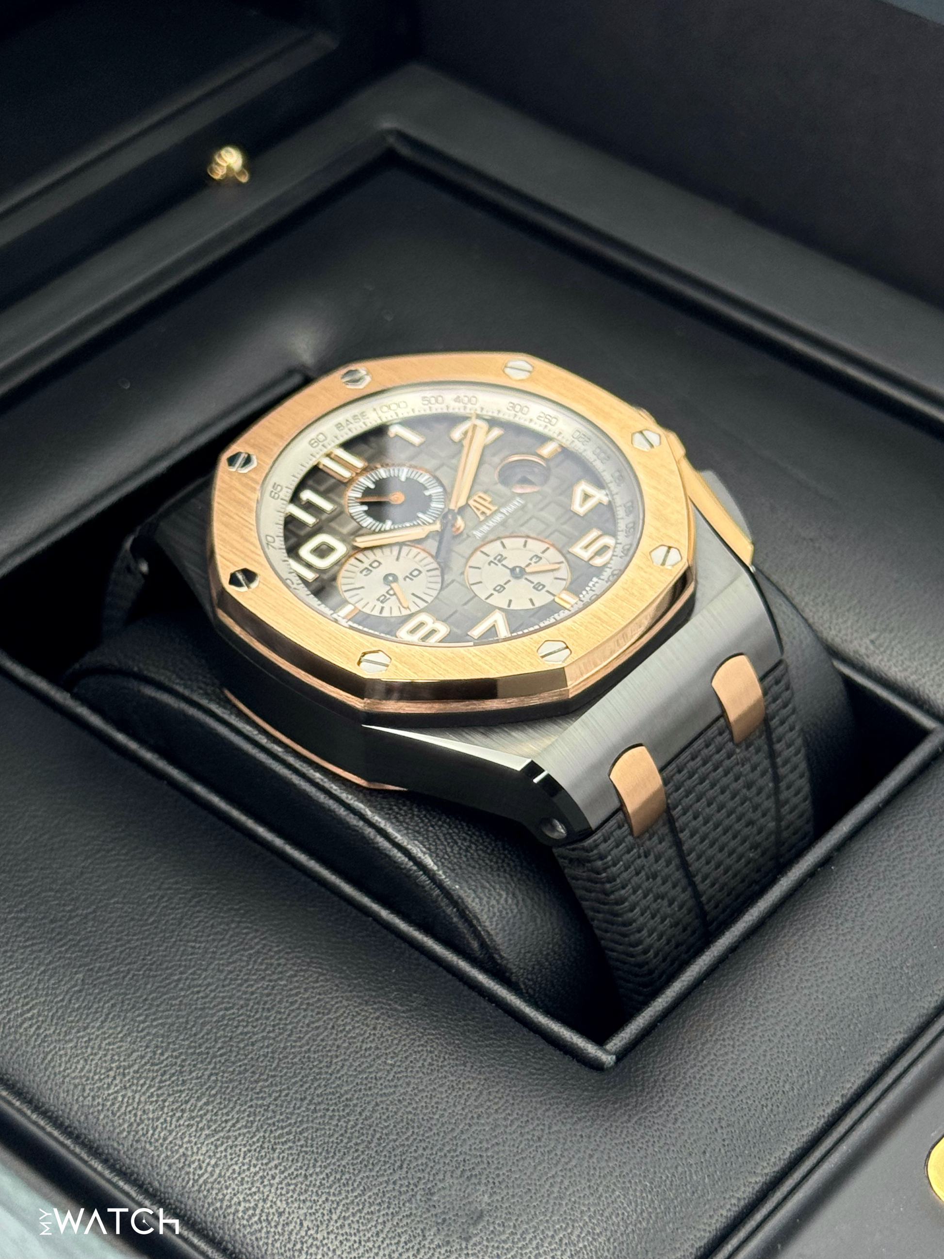 2021 Audemars Piguet Royal Oak Offshore 44mm 26405NR Rose Gold Black Dial - MyWatchLLC