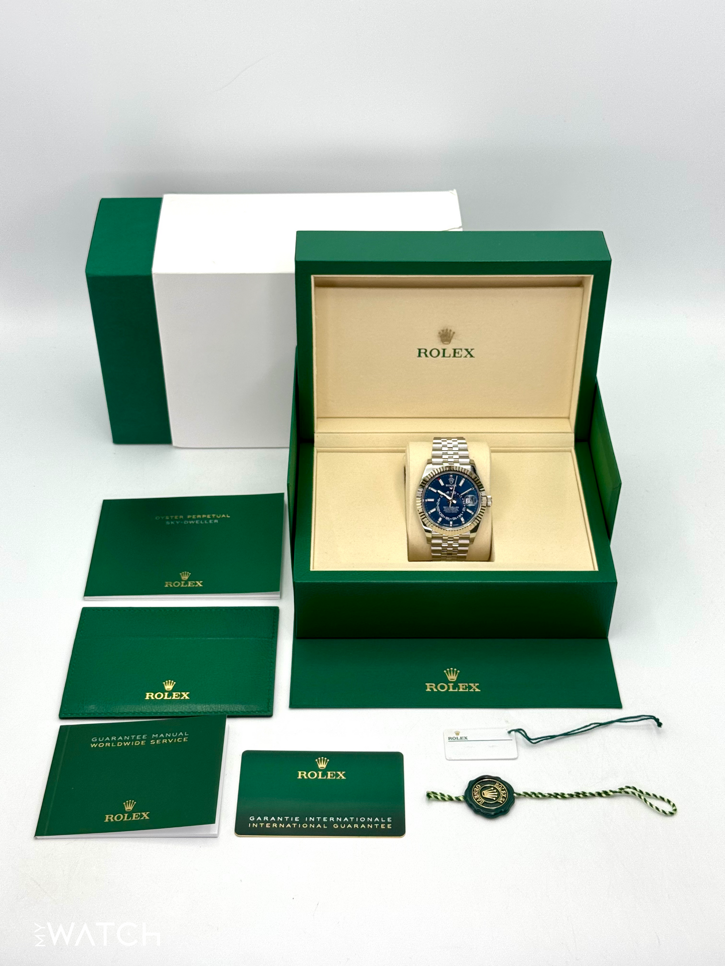 NEW 2025 Rolex Sky-Dweller 42mm 336934 Jubilee Blue Dial - MyWatchLLC