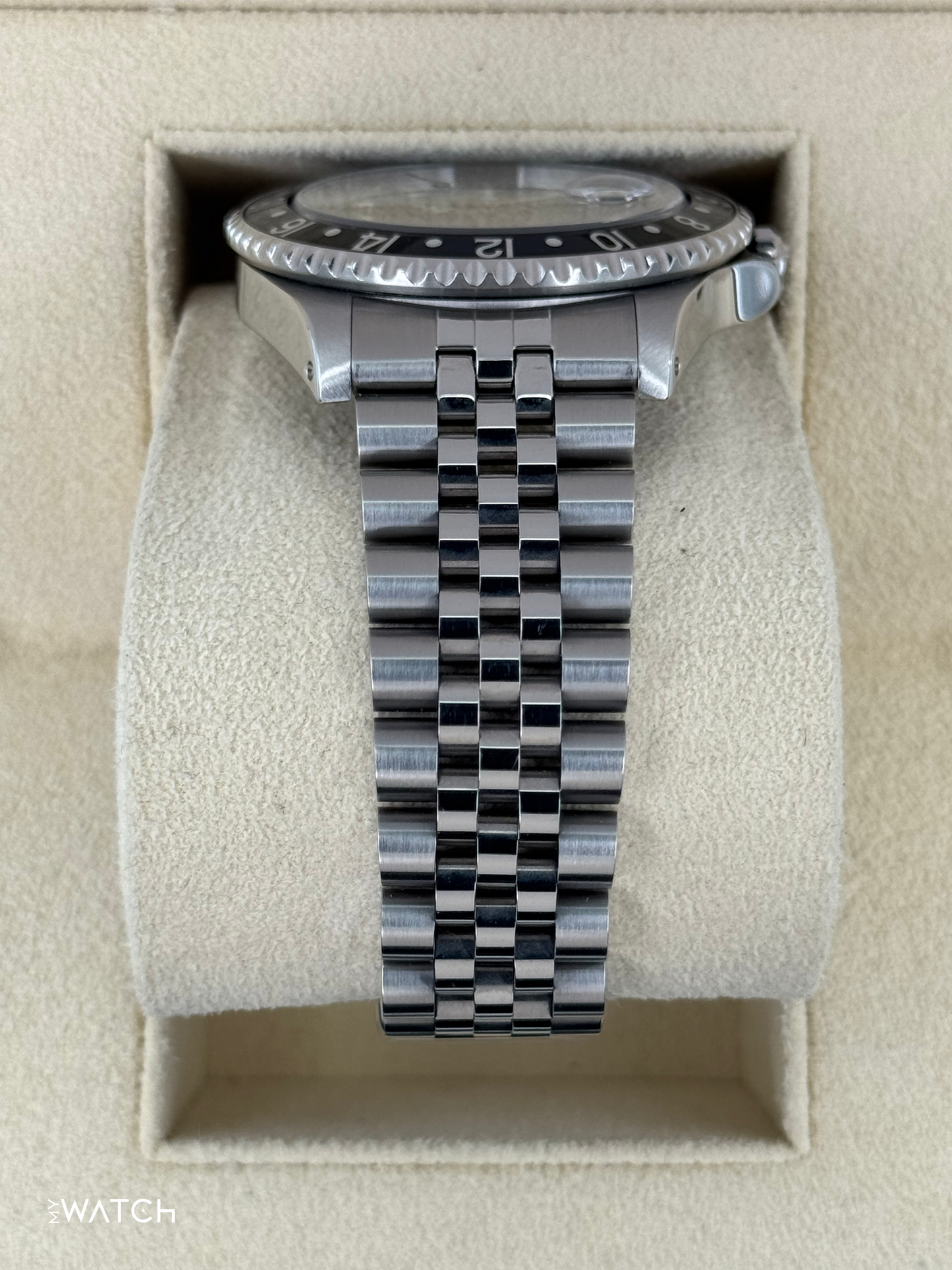 1999 Rolex GMT-Master 40mm 16700 Stainless Steel Jubilee Black Dial (BOTH BRACELETS) - MyWatchLLC