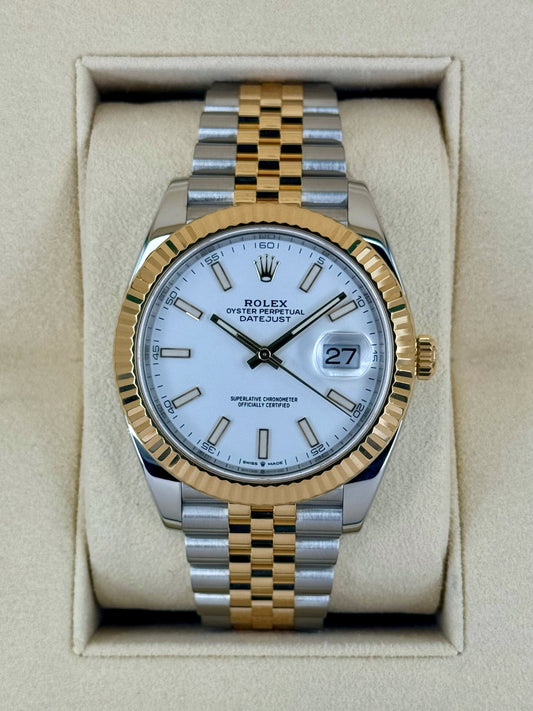 2020 Rolex Datejust 41mm 126333 Two-Tone Jubilee White Dial - MyWatchLLC
