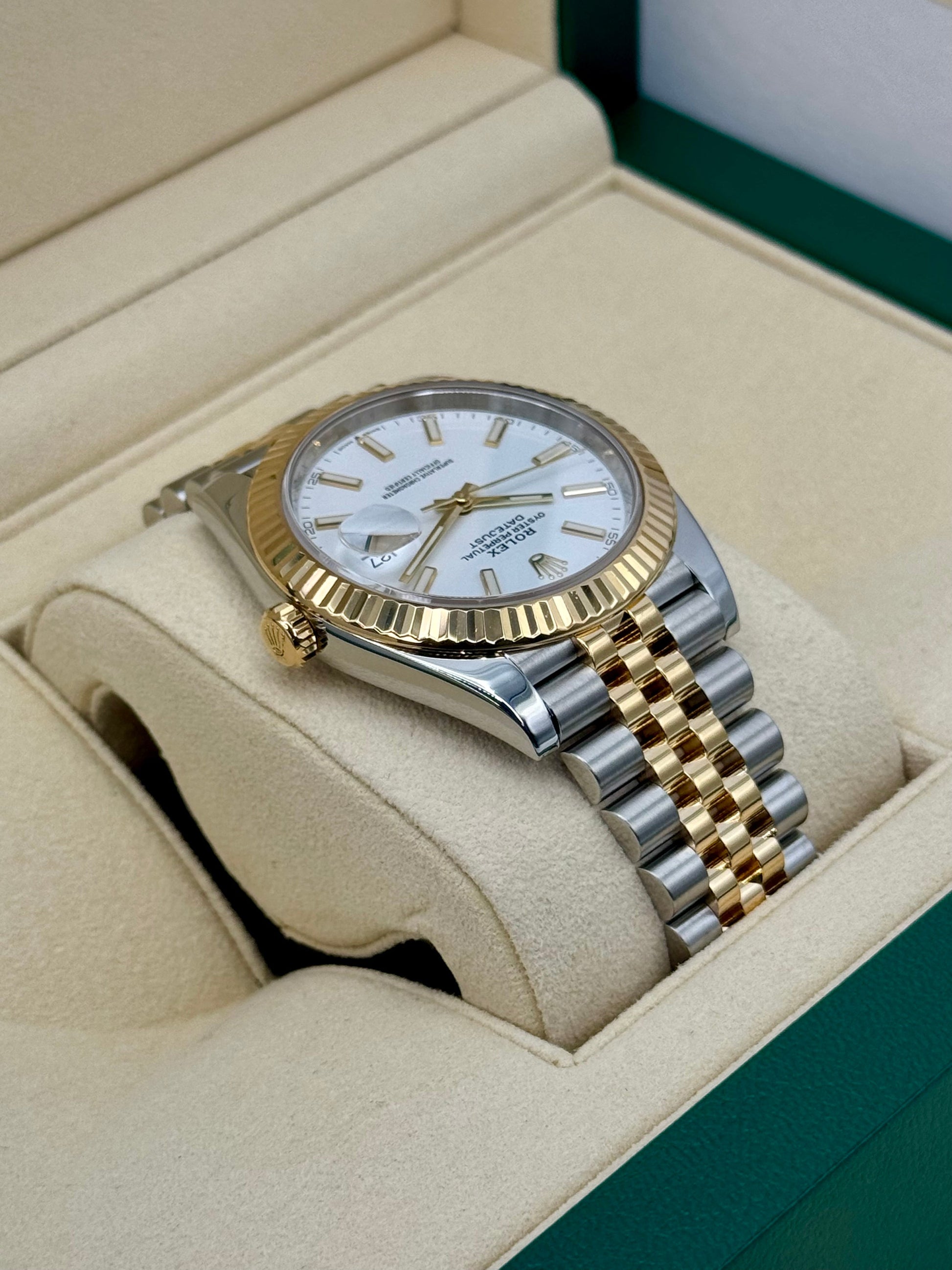 2020 Rolex Datejust 41mm 126333 Two-Tone Jubilee White Dial - MyWatchLLC