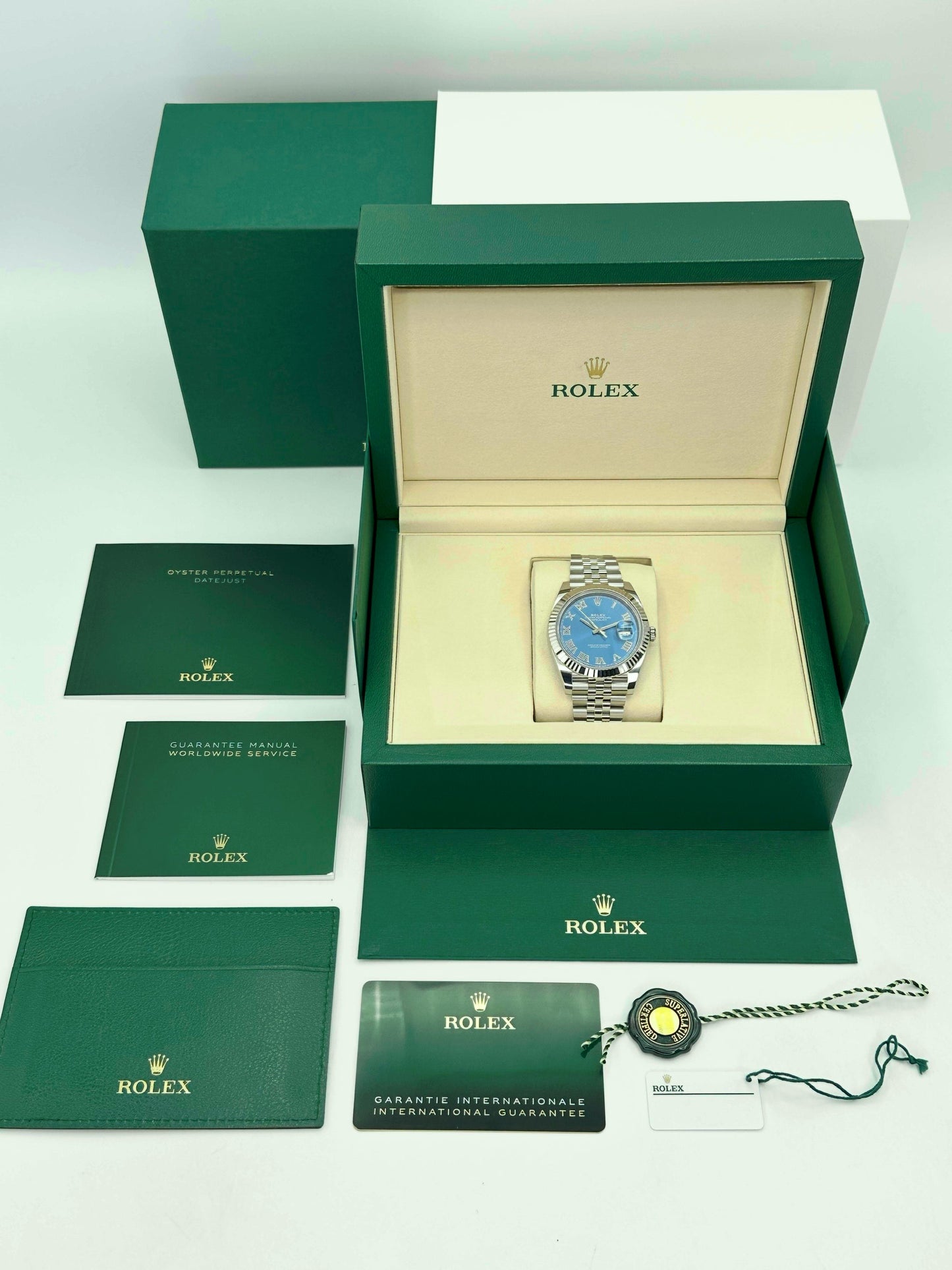 NEW 2025 Rolex Datejust 41mm 126334 Jubilee Blue Roman Numeral Dial - MyWatchLLC