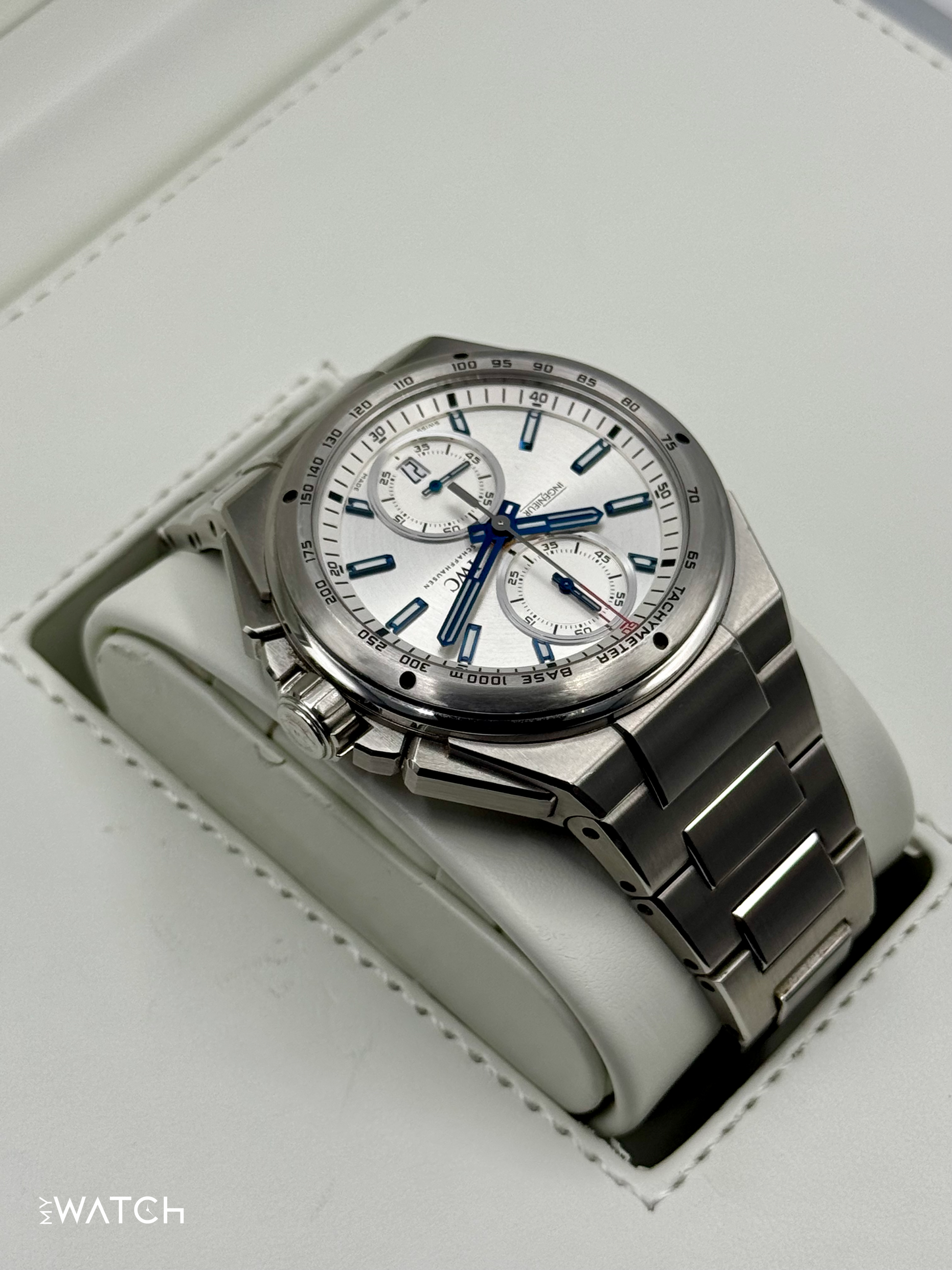 2014 IWC Ingenieur Chrono Racer 45mm IW378510 Stainless Steel Silver Dial - MyWatchLLC