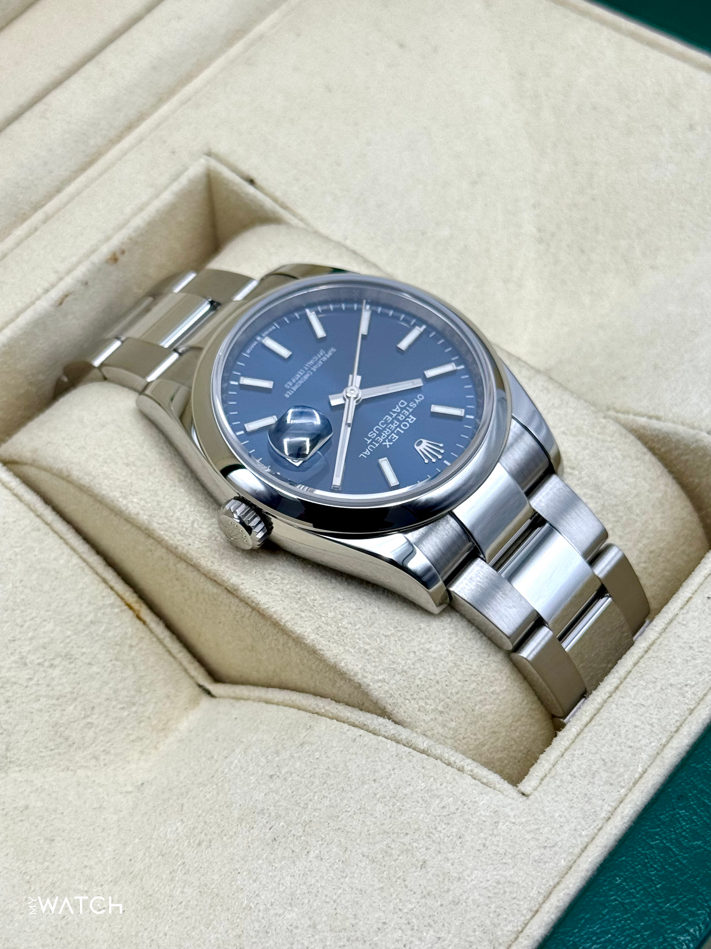 2020 Rolex Datejust 36mm 126200 Stainless Steel Oyster Blue Dial - MyWatchLLC