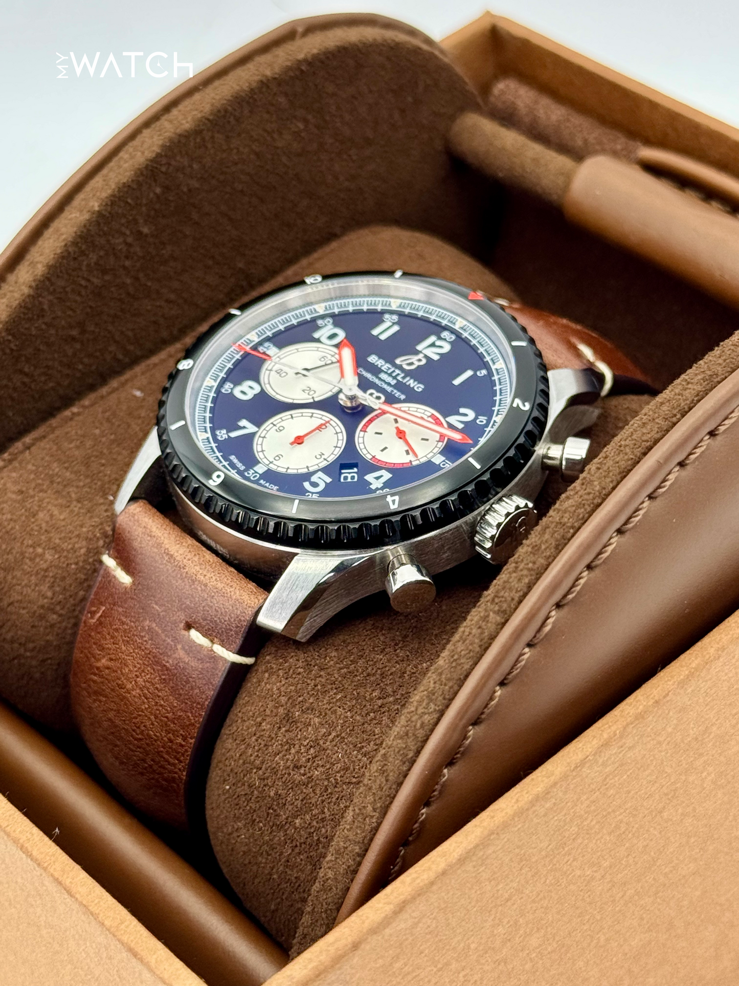 Breitling Aviator 8 B1 Chrono 43mm AB01194 Stainless Steel Black Dial - MyWatchLLC