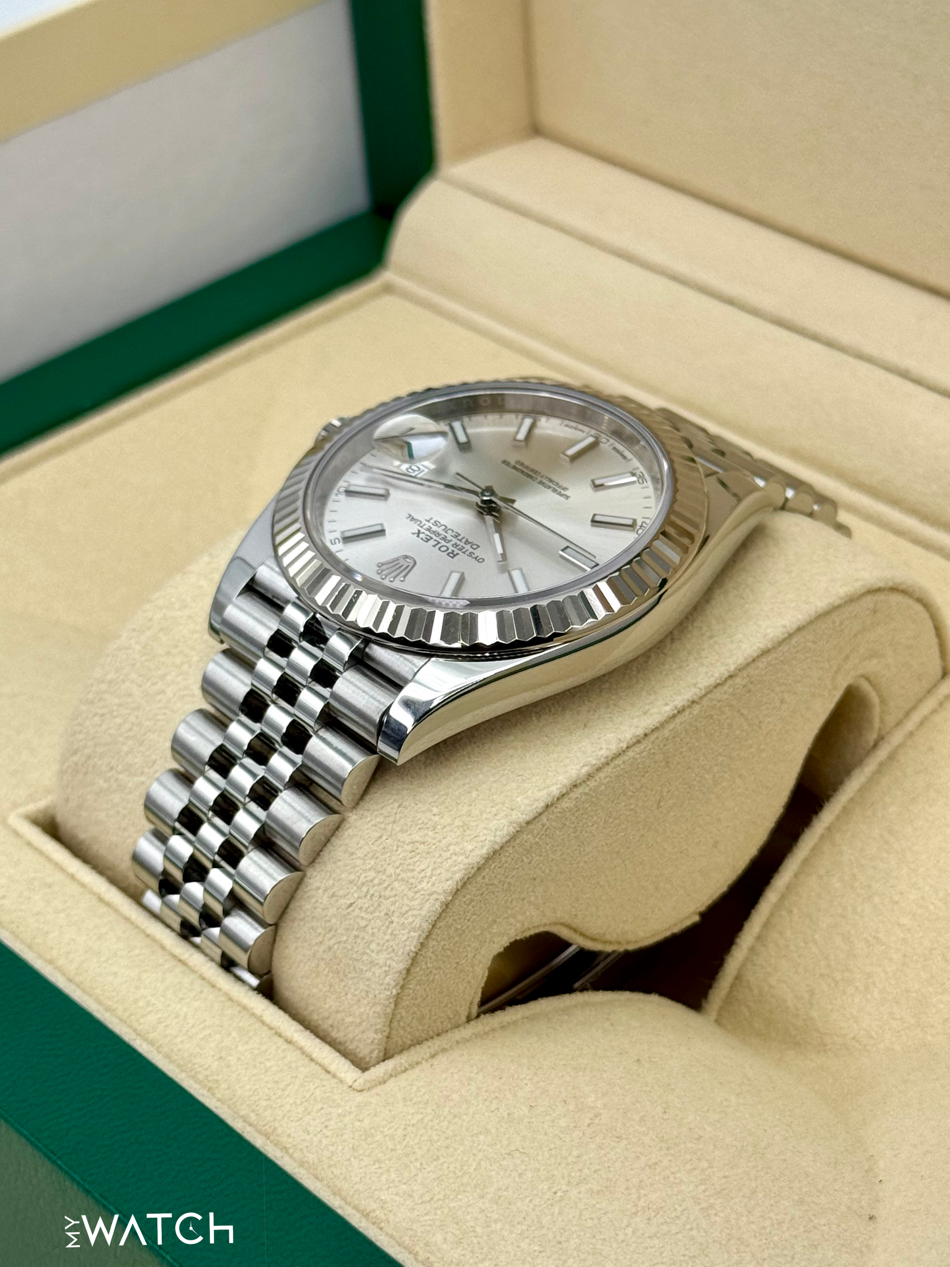 2017 Rolex Datejust 41mm 126334 Stainless Steel Jubilee Silver Dial - MyWatchLLC