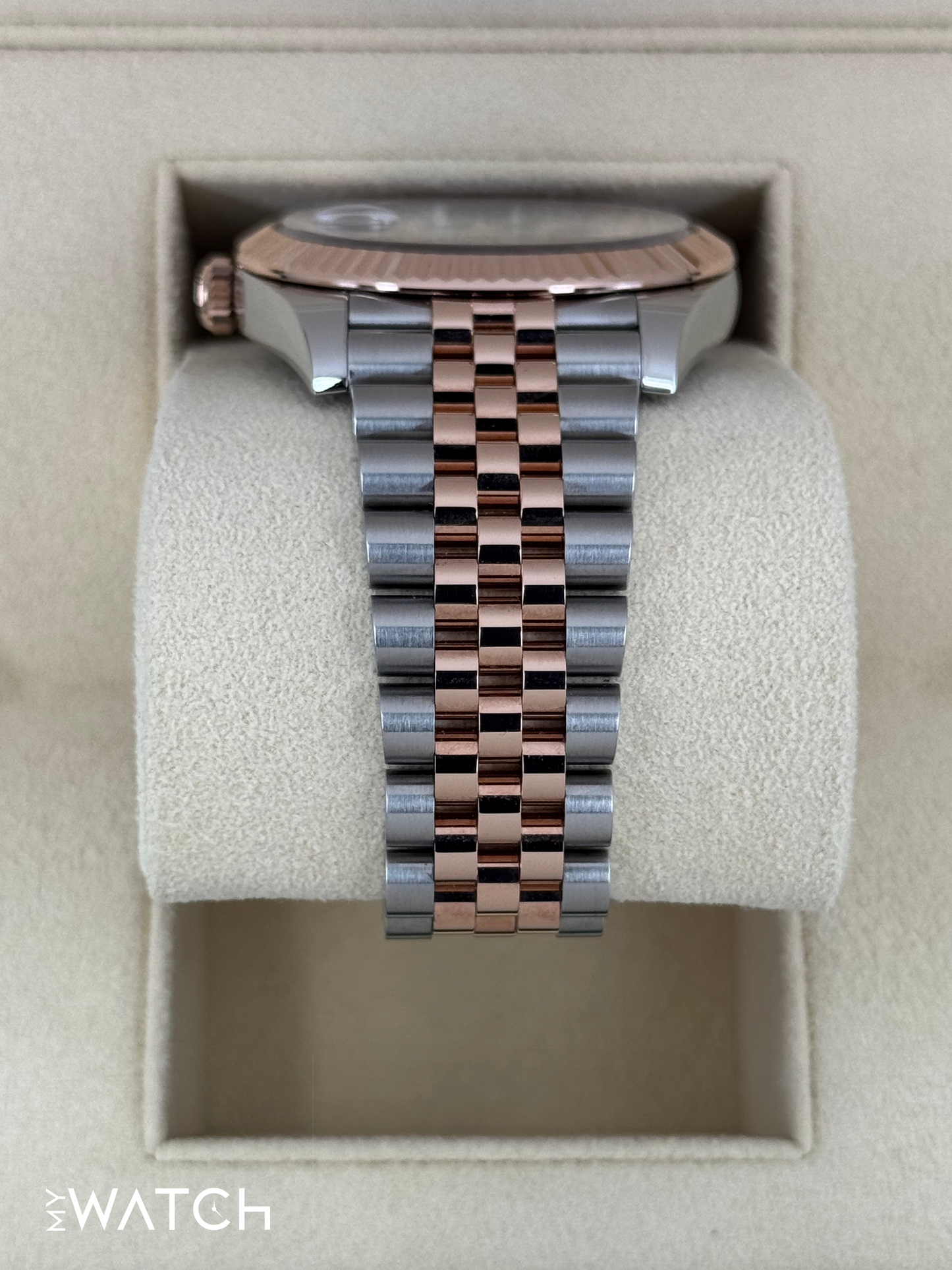 NEW 2024 Rolex Datejust 41mm 126331 Two-Tone Rose Gold Chocolate Dial - MyWatchLLC