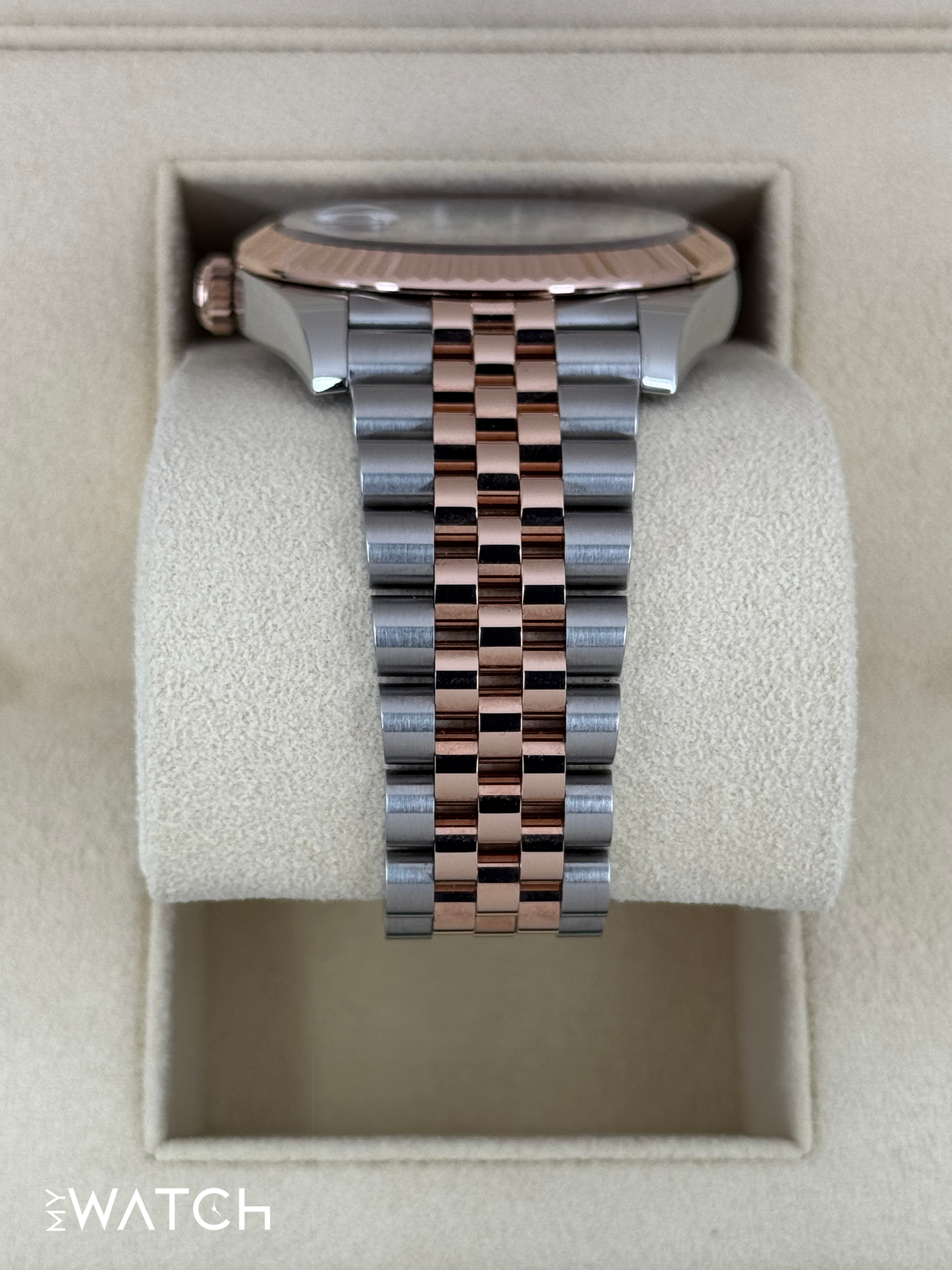 NEW 2024 Rolex Datejust 41mm 126331 Two-Tone Rose Gold Chocolate Dial - MyWatchLLC