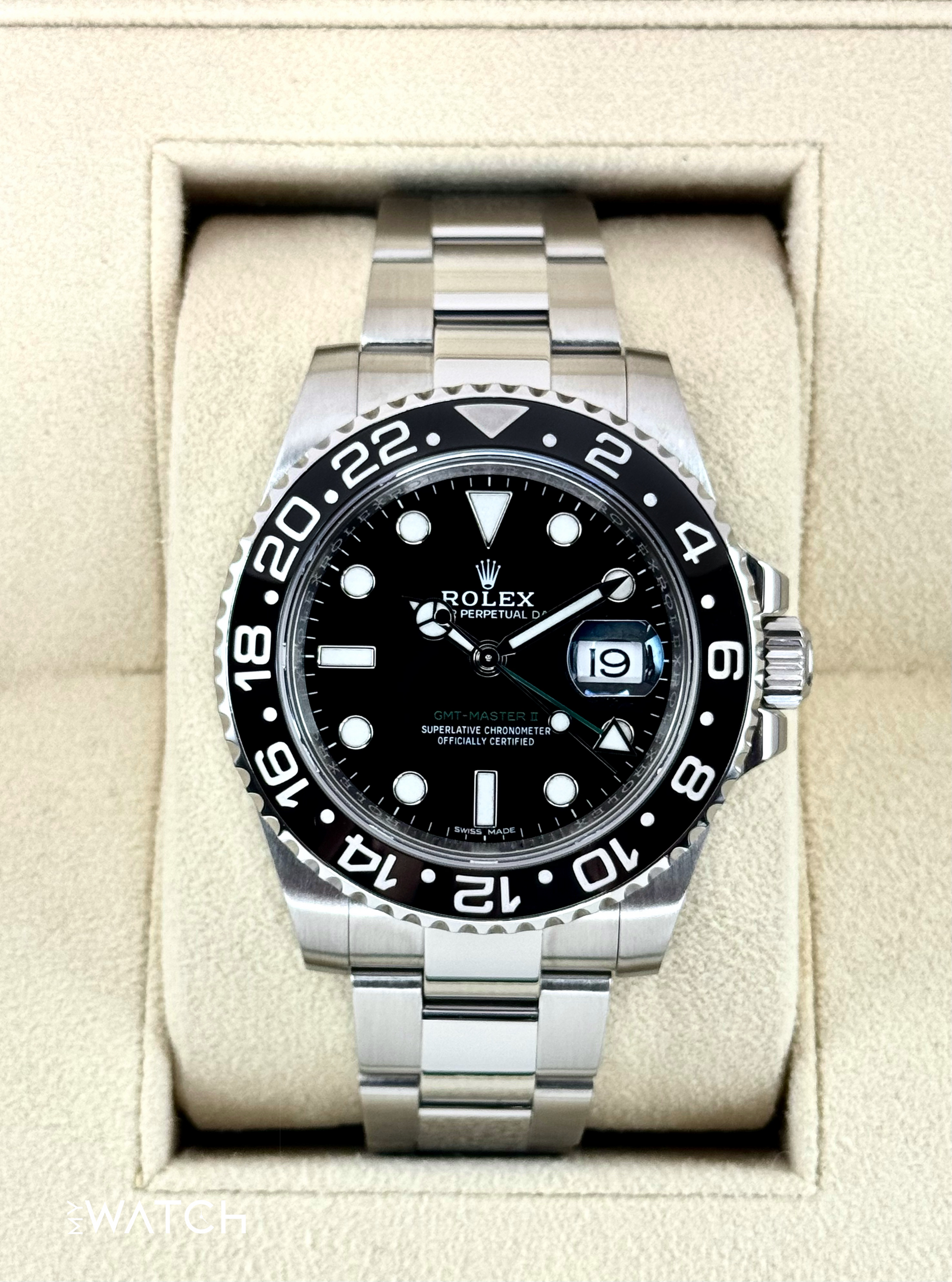 2017 Rolex GMT-Master II 40mm 116710LN Stainless Steel Black Dial - MyWatchLLC