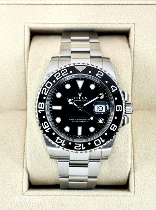 2017 Rolex GMT-Master II 40mm 116710LN Stainless Steel Black Dial - MyWatchLLC