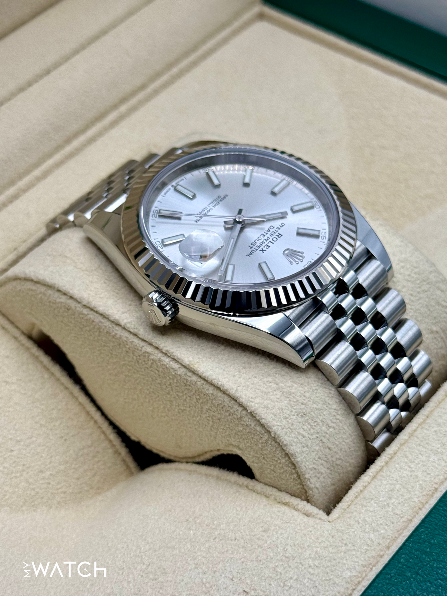2023 Rolex Datejust 41mm 126334 Stainless Steel Jubilee Silver Dial - MyWatchLLC