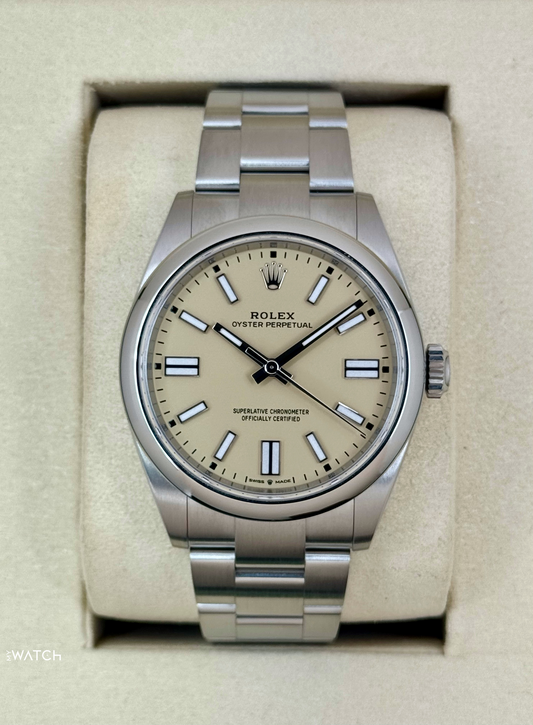 2025 Rolex Oyster Perpetual 41mm 134300 Beige Dial