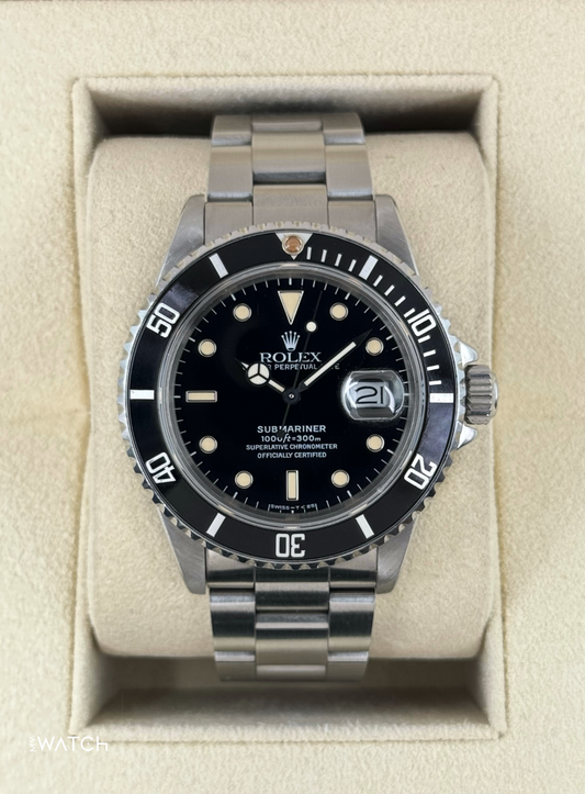 1982 Rolex Submariner 40mm 16800 Stainless Steel Black Dial - MyWatchLLC