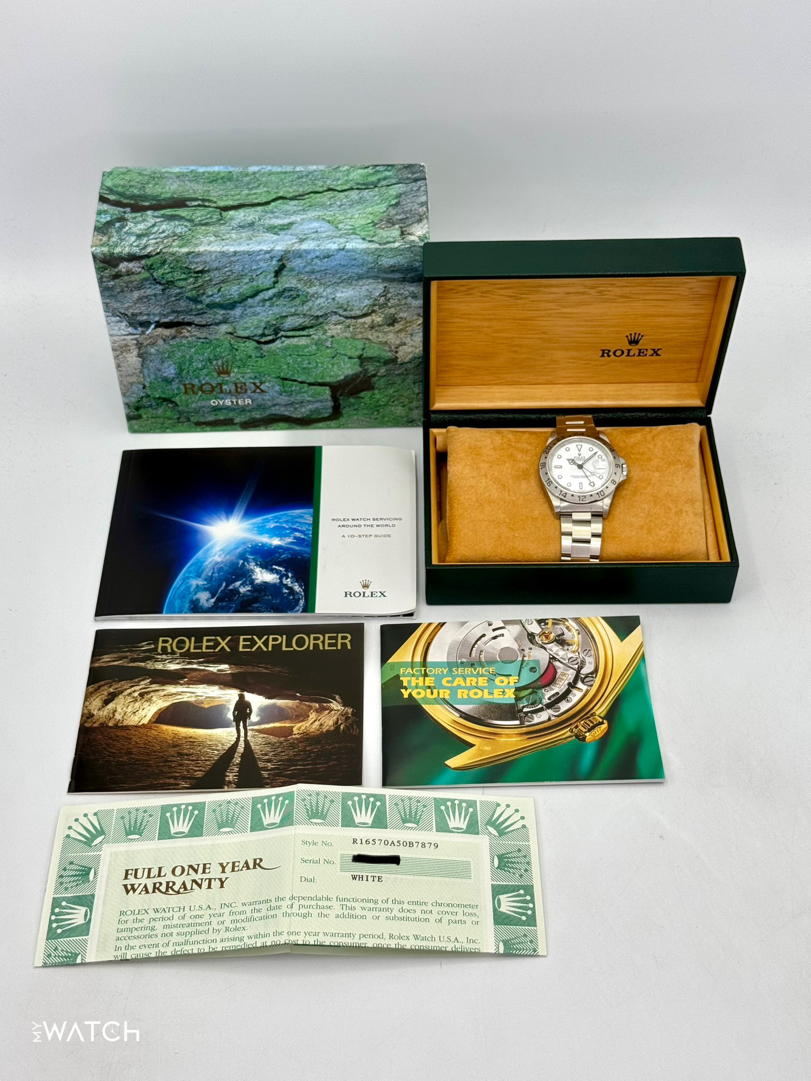 2000 Rolex Explorer II 40mm 16570 Stainless Steel Polar White Dial - MyWatchLLC