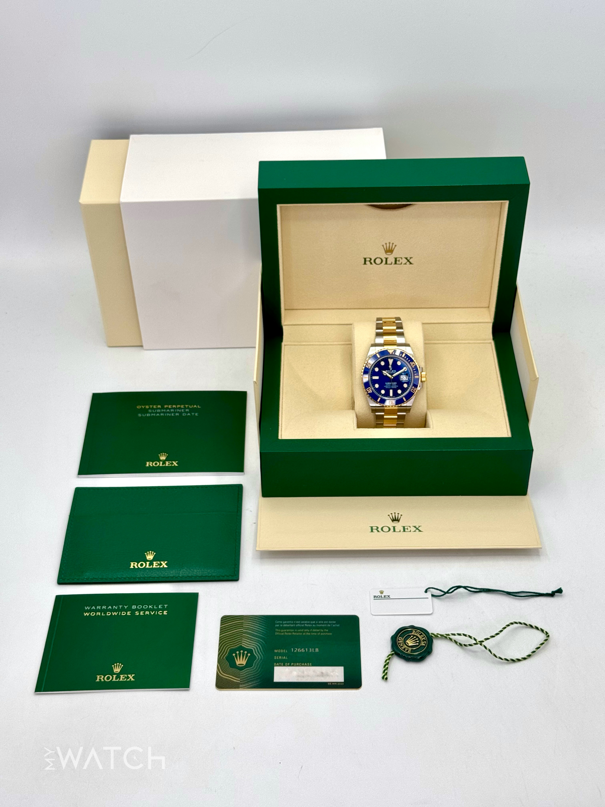 2021 Rolex Submariner "Bluesy" 41mm 126613LB Two-Tone Blue Dial - MyWatchLLC