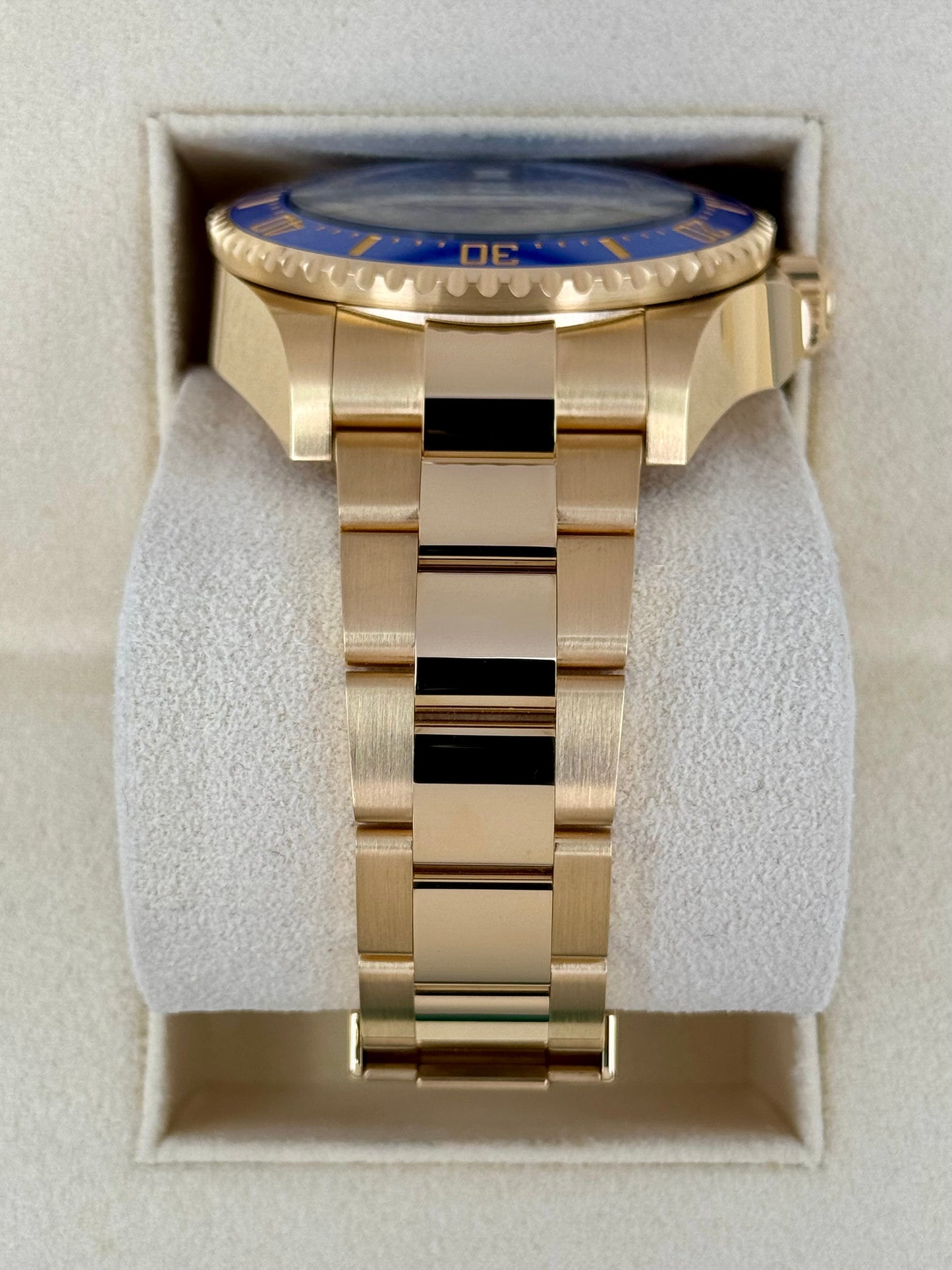 New 2024 Rolex Deepsea 44mm 136668LB 18K Yellow Gold Blue Dial - MyWatchLLC