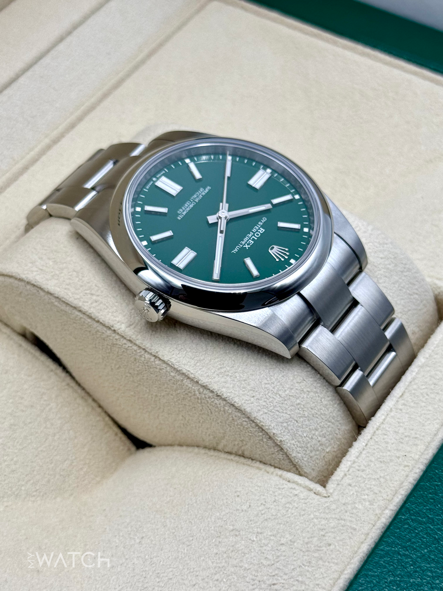 NEW 2025 Rolex Oyster Perpetual 41mm 124300 Green Dial - MyWatchLLC