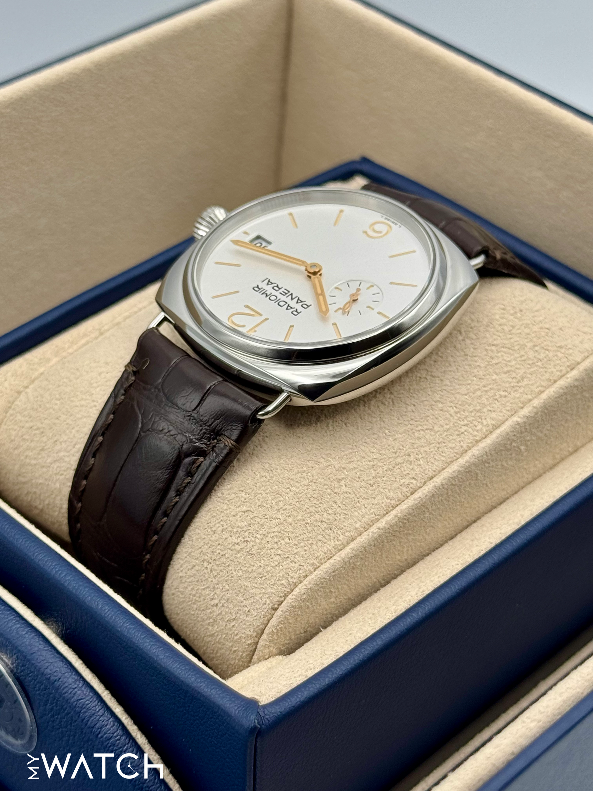 NEW 2024 Panerai Radiomir Quaranta 40mm PAM01570 Stainless Steel White Dial - MyWatchLLC