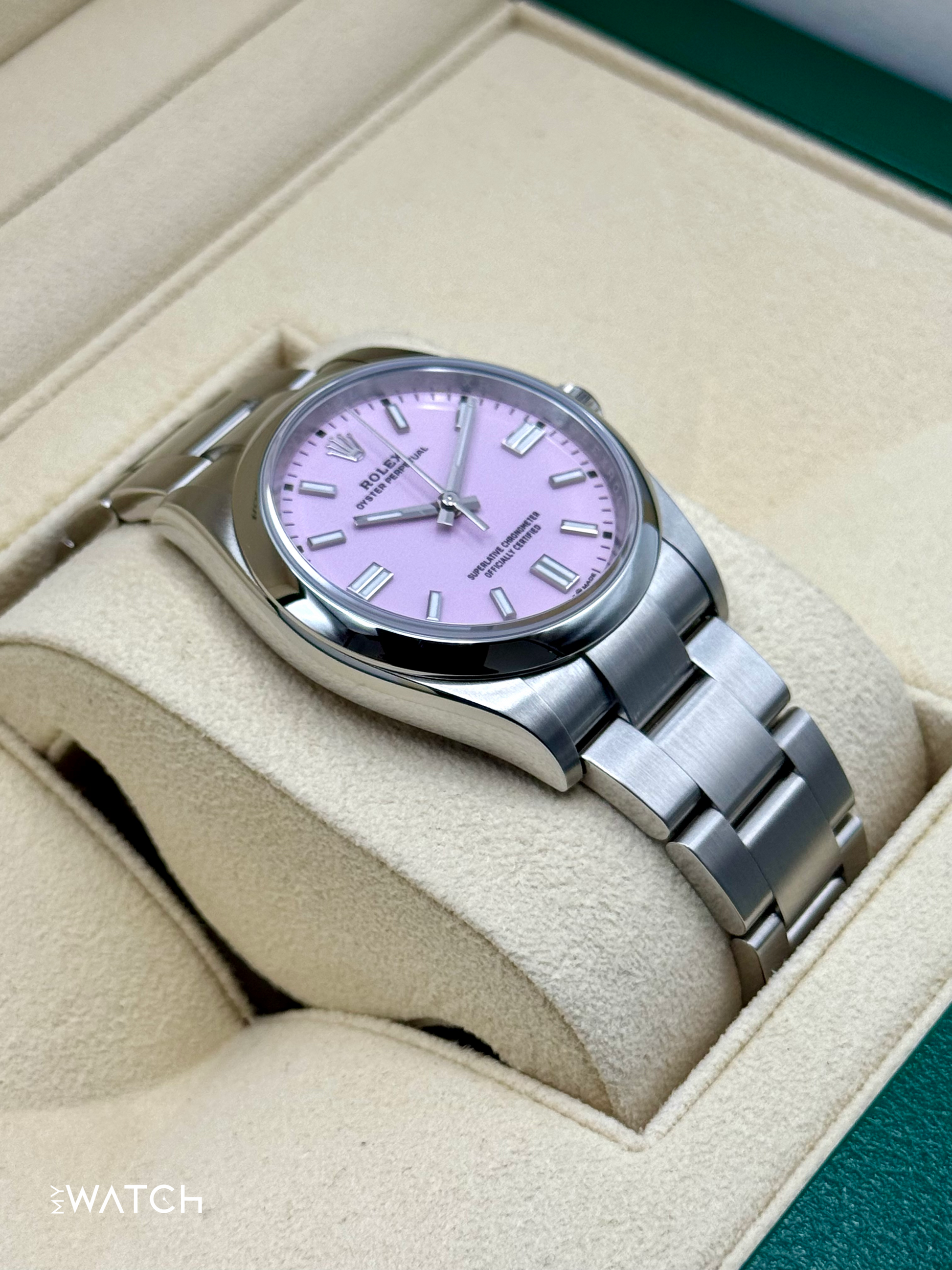 2024 Rolex Oyster Perpetual 36mm 126000 Candy Pink Dial - MyWatchLLC