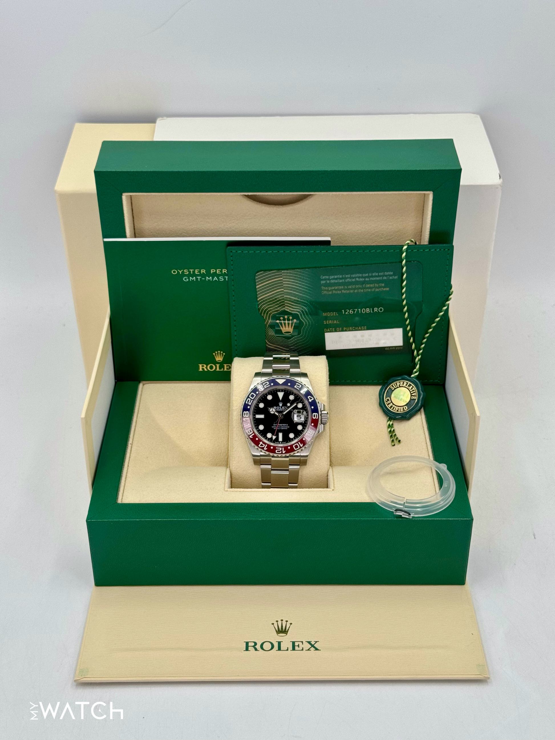 2022 Rolex GMT-Master II "Pepsi" 40mm 126710BLRO Oyster - MyWatchLLC