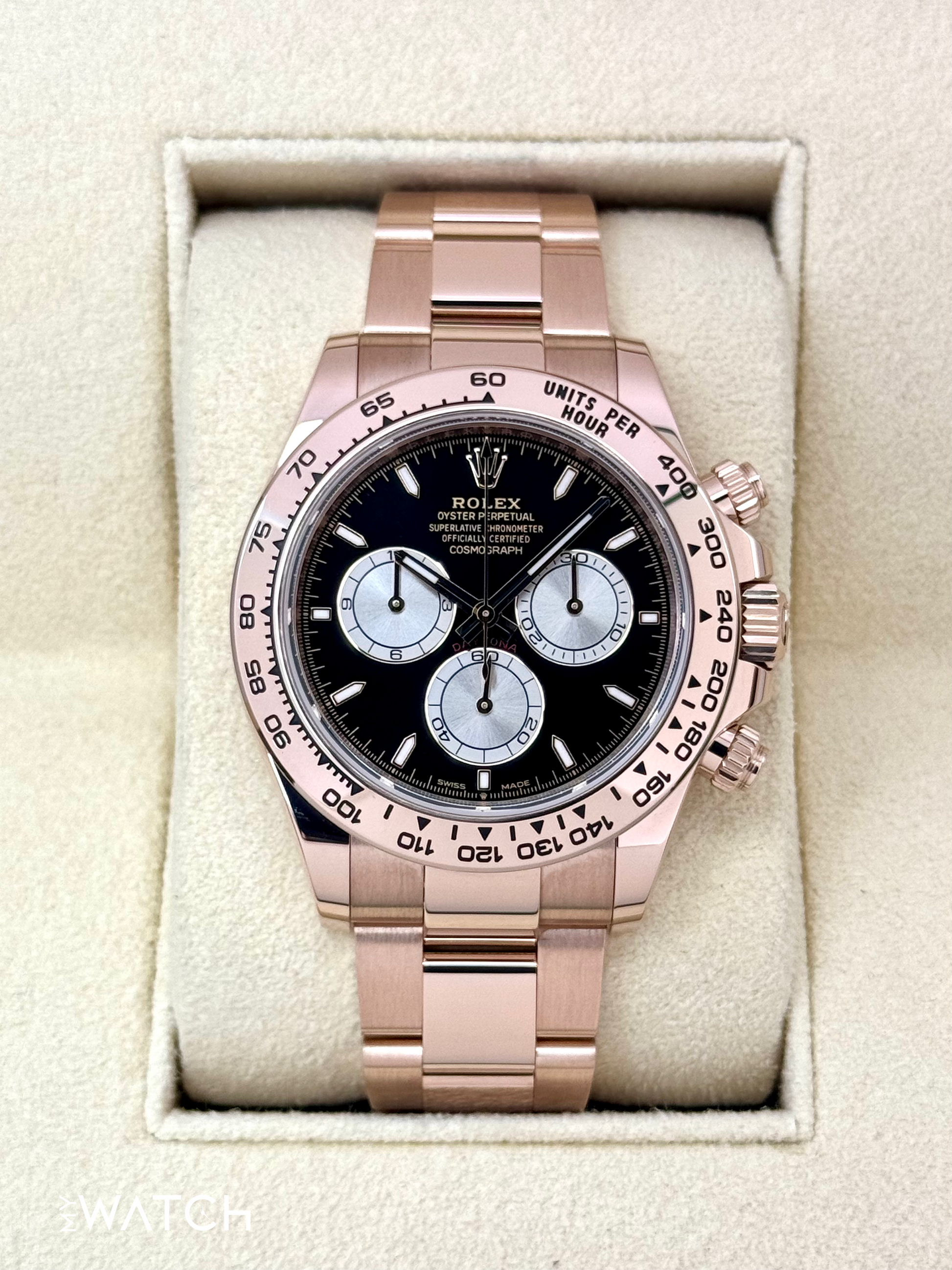 2024 Rolex Daytona 40mm 126505 Rose Gold Black Dial - MyWatchLLC