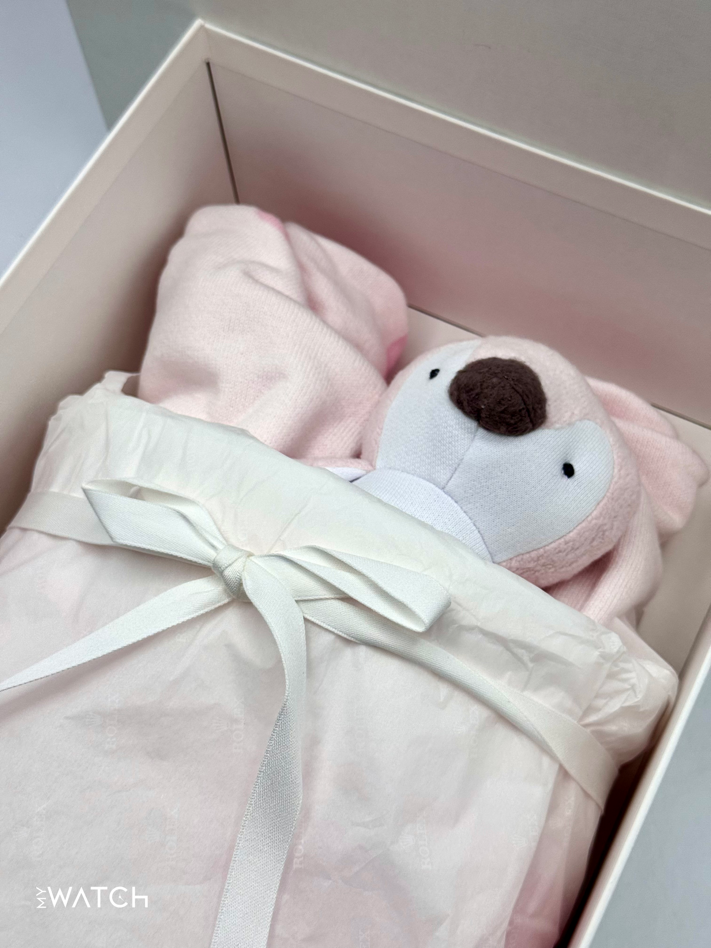 NEW Rolex Plush Penguin Toy and Blanket Set - Pink - MyWatchLLC