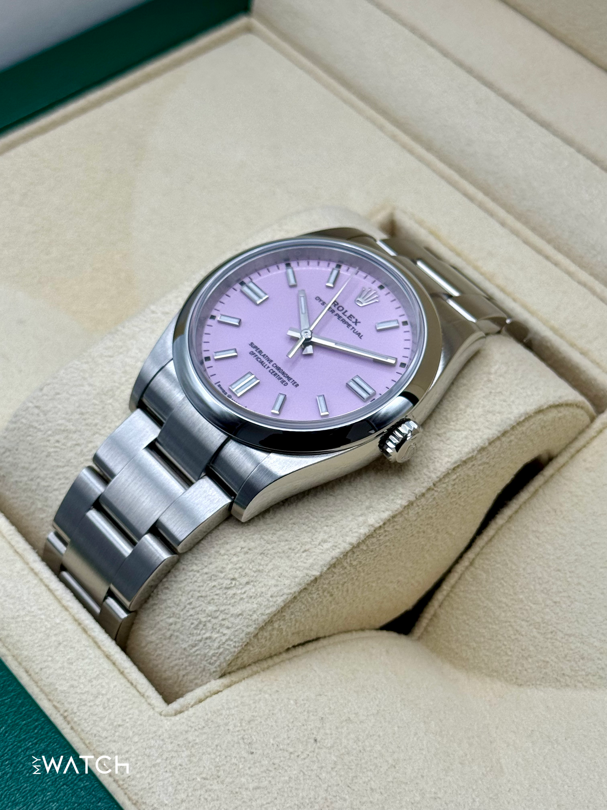 2024 Rolex Oyster Perpetual 36mm 126000 Candy Pink Dial - MyWatchLLC