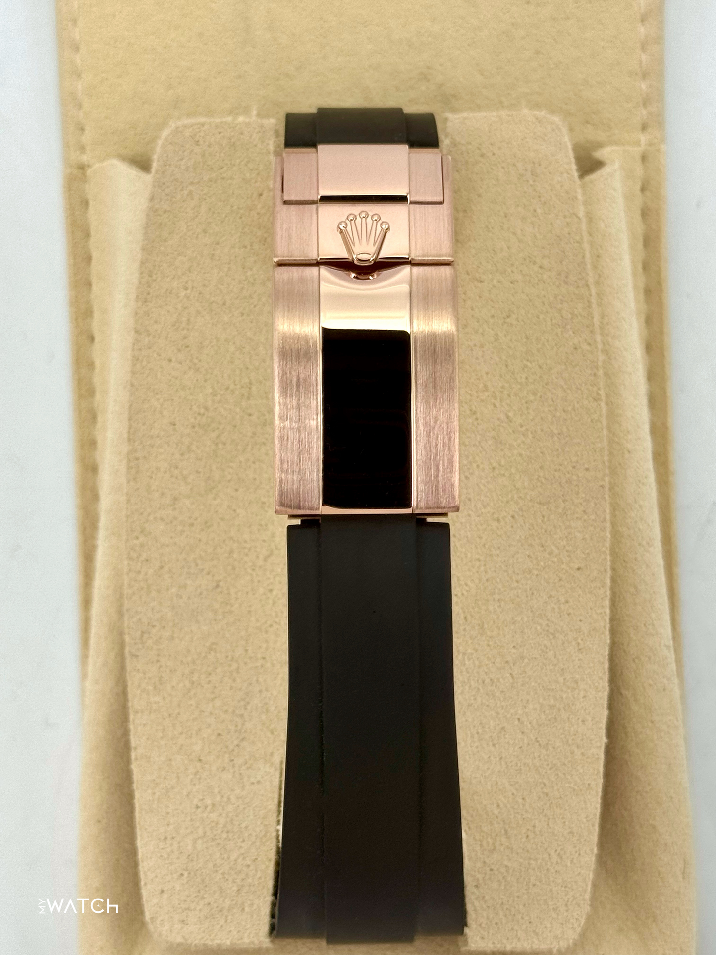 2024 CPO Rolex Daytona 40mm 116515LN Rose Gold Oysterflex Black Dial - MyWatchLLC