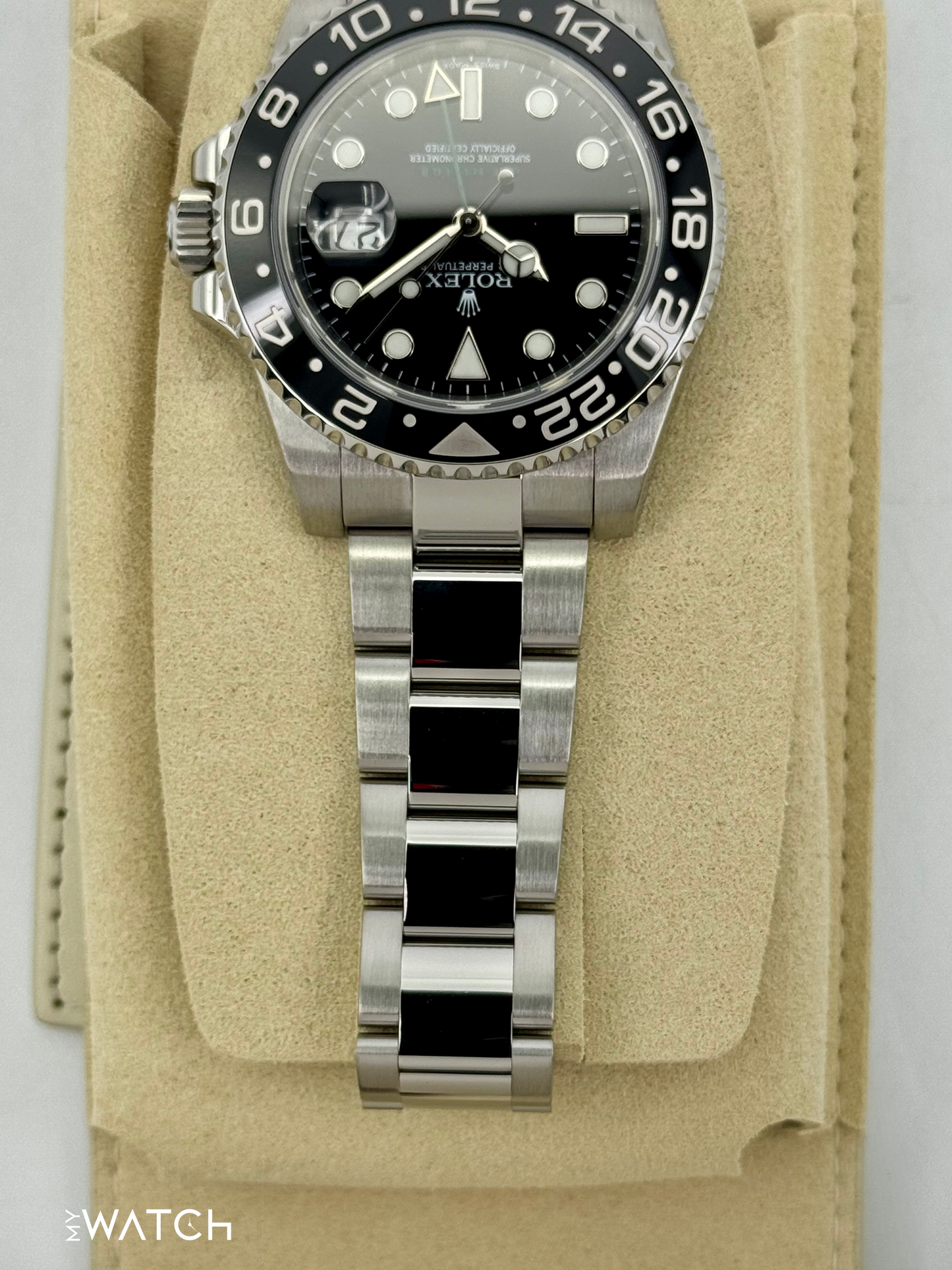2024 CPO Rolex GMT-Master II 40mm 116710LN Black Dial - MyWatchLLC
