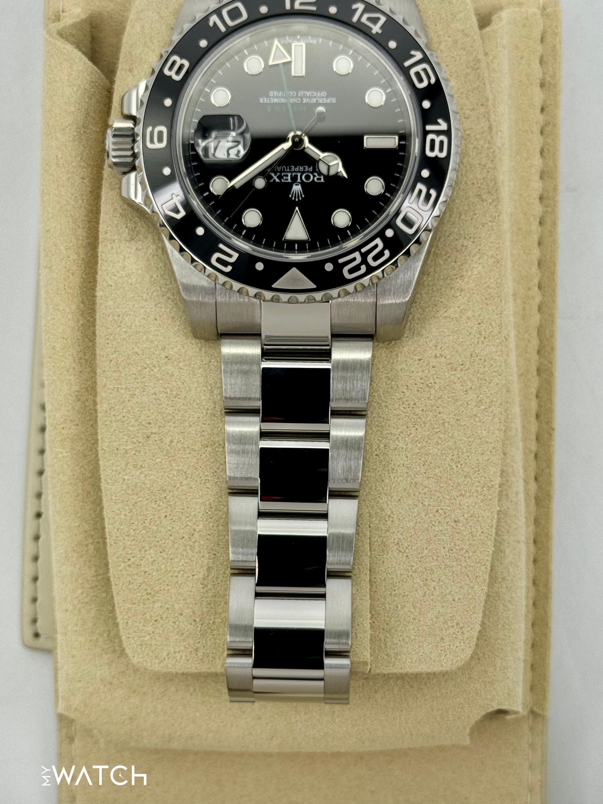 2024 CPO Rolex GMT-Master II 40mm 116710LN Black Dial - MyWatchLLC