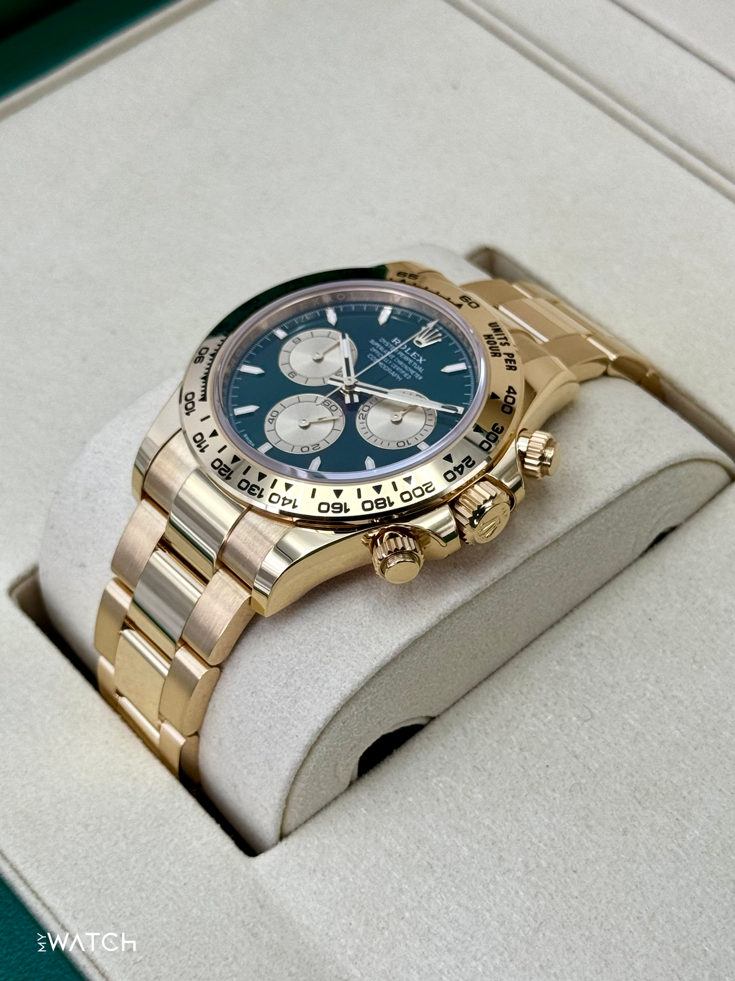 NEW 2025 Rolex Daytona "John Mayer" 40mm 126508 Yellow Gold Green Dial - MyWatchLLC