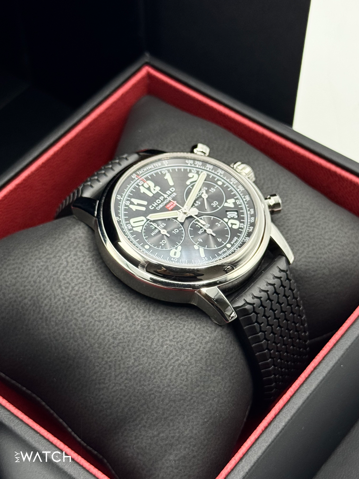 2023 Chopard Mille Miglia Chronograph 42mm 168589-3002 Black Dial - MyWatchLLC
