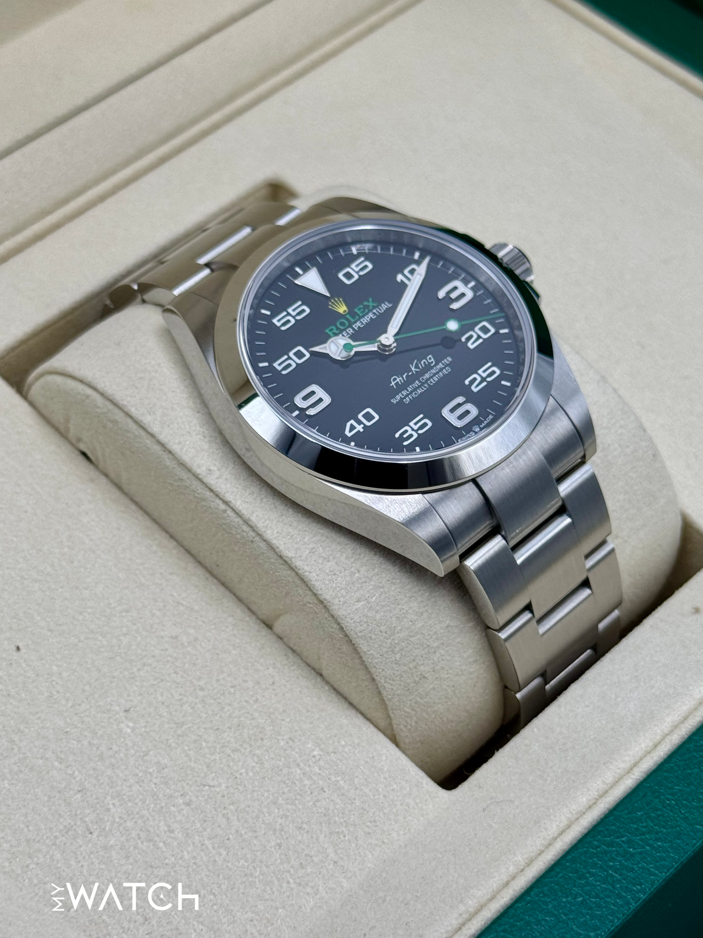 2025 Rolex Air-King 40mm 126900 Stainless Steel Black Dial - MyWatchLLC