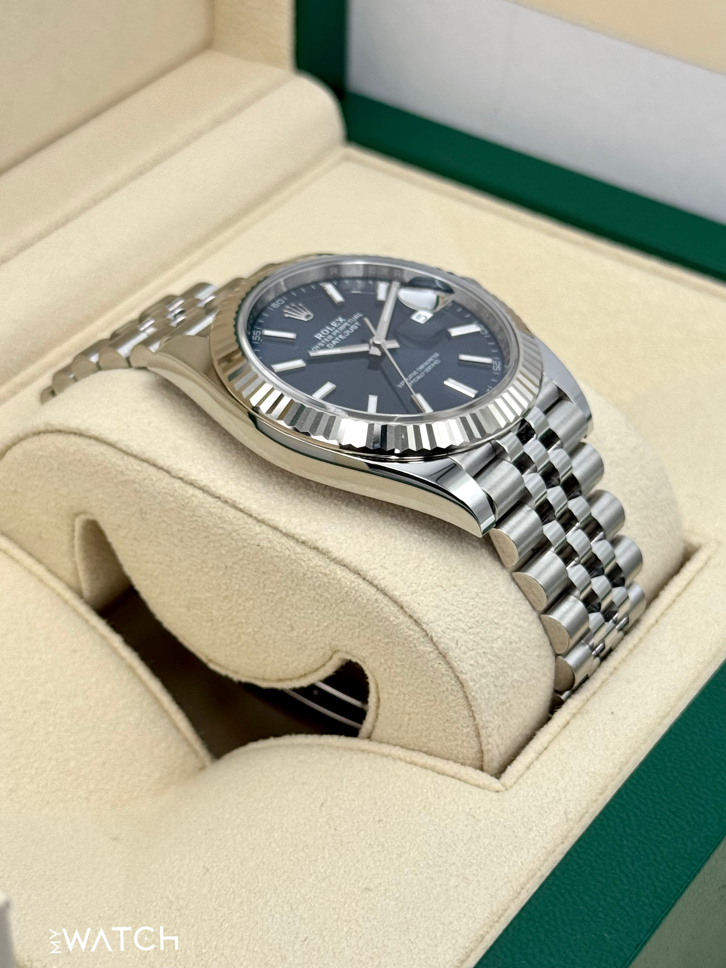 2024 Rolex Datejust 41mm 126334 Stainless Steel Jubilee Blue Dial - MyWatchLLC