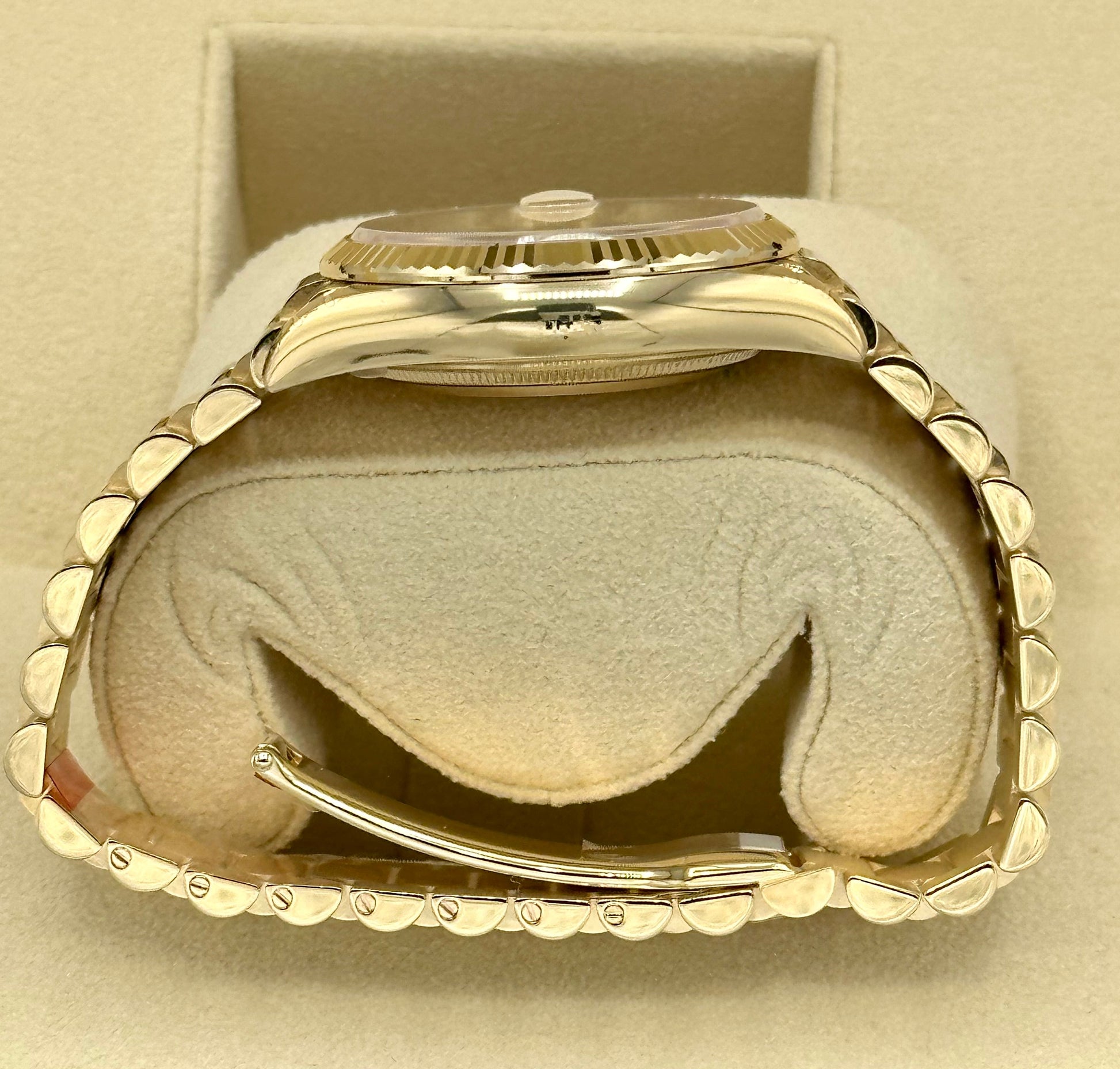 2023 Rolex Day-Date Yellow Gold Champagne Diamond Dial - MyWatchLLC