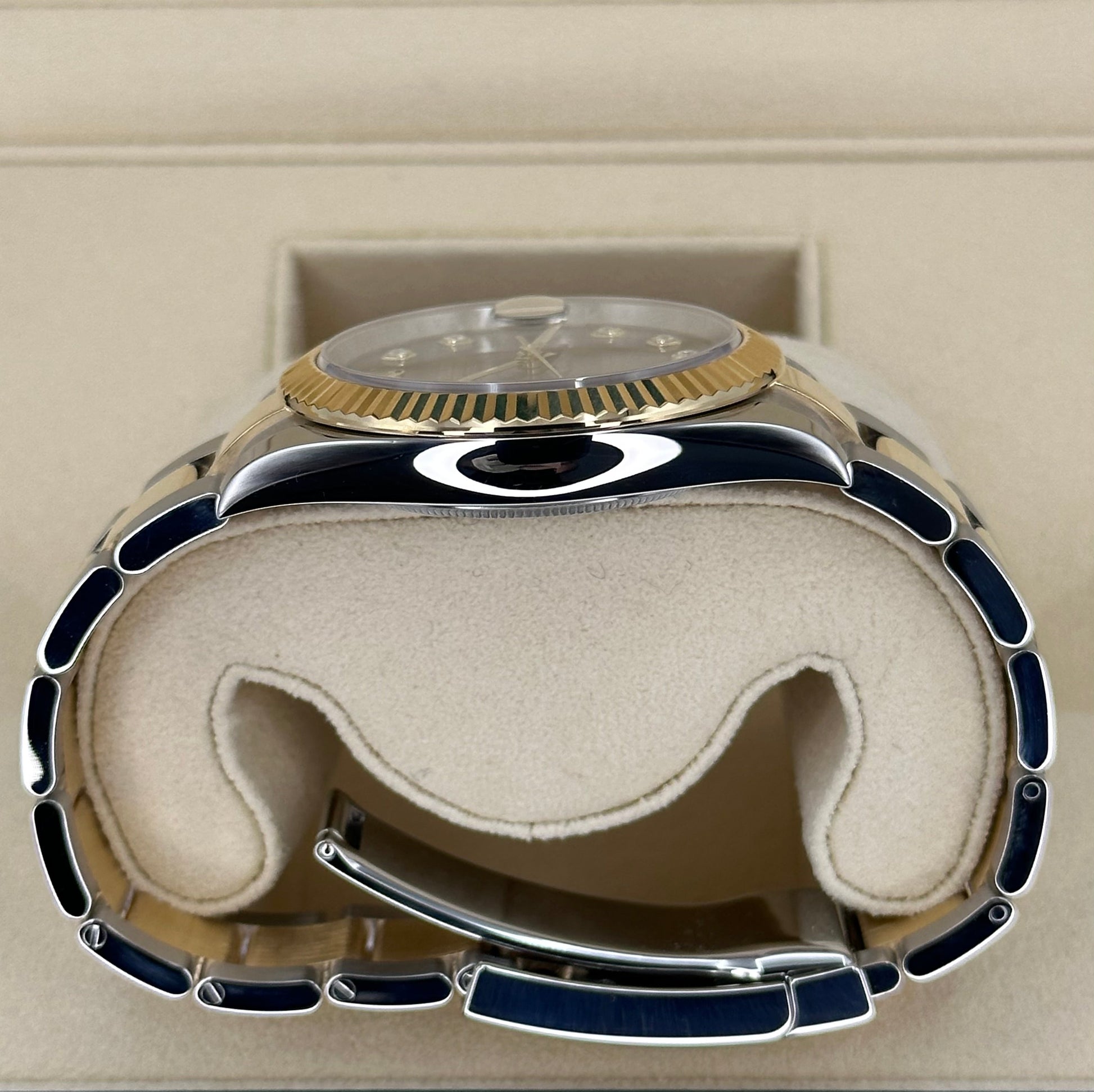 2023 Rolex Datejust 41mm 126333 Two-Tone Oyster Black Diamond Dial - MyWatchLLC